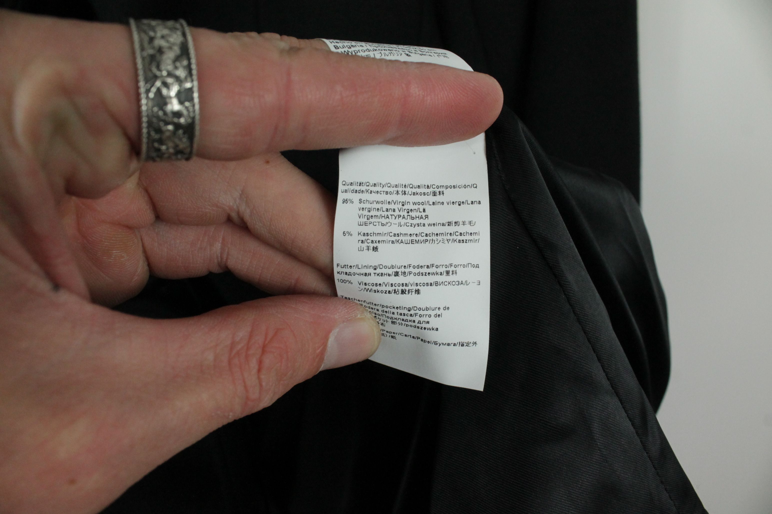 Hugo Boss Hugo Boss Clelina Black Wool Cashmere Tailored Coat Size M / US 6-8 / IT 42-44 - 8 Thumbnail