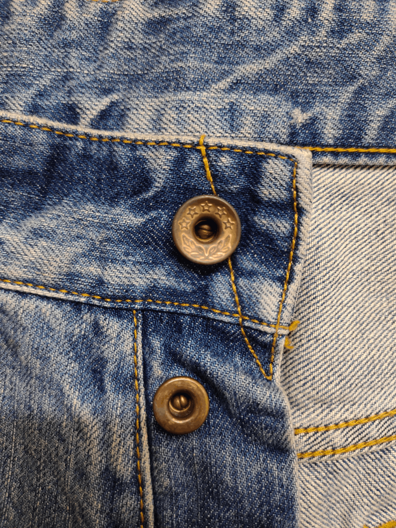 Kapital Legenda Tokyo Crazy Distress Faded Denim Jeans Size US 32 / EU 48 - 14 Thumbnail