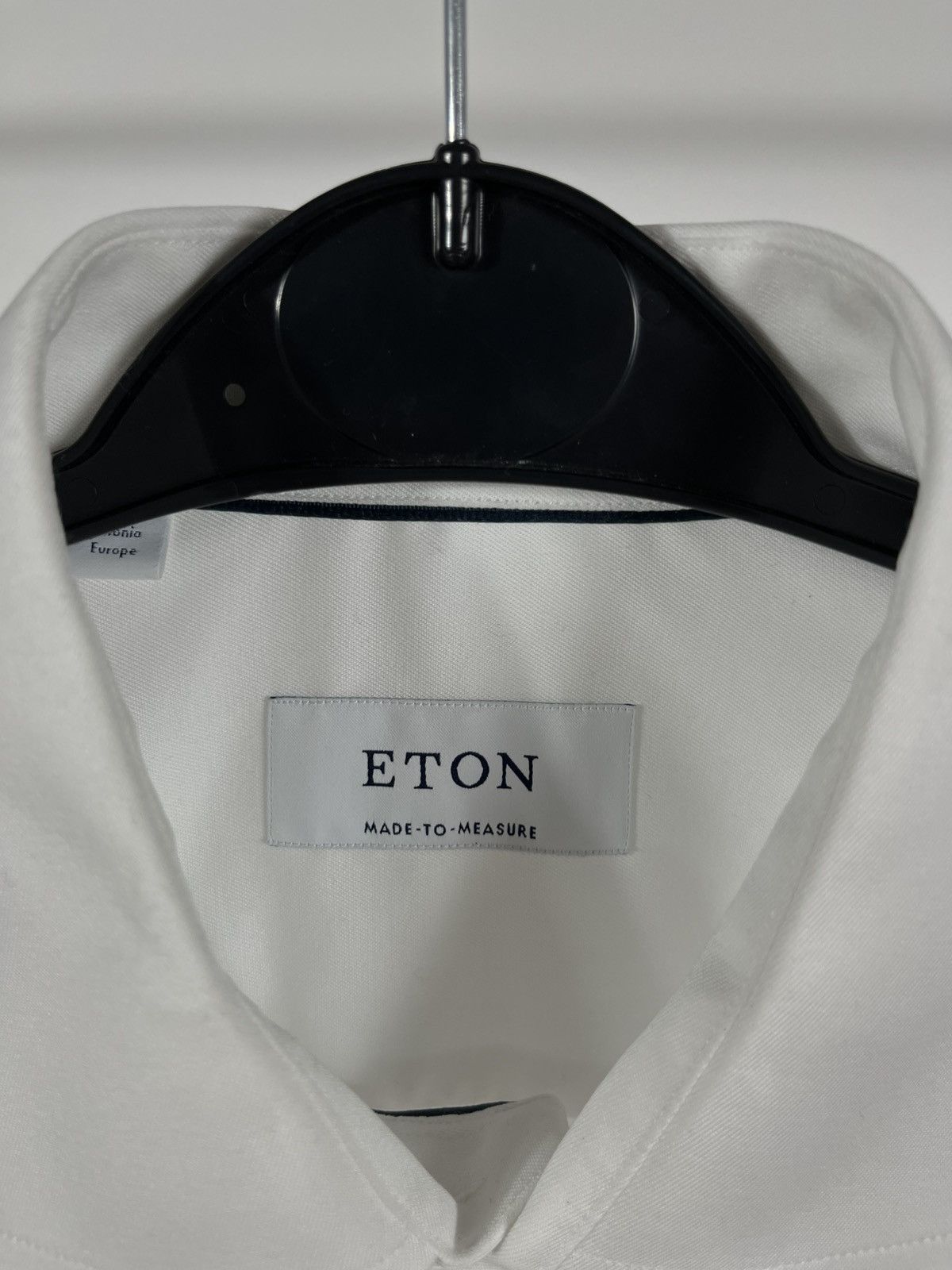 Eton Eton Made to Measure White Dress Shirt Long Sleeve Estonia Size US L / EU 52-54 / 3 - 4 Thumbnail