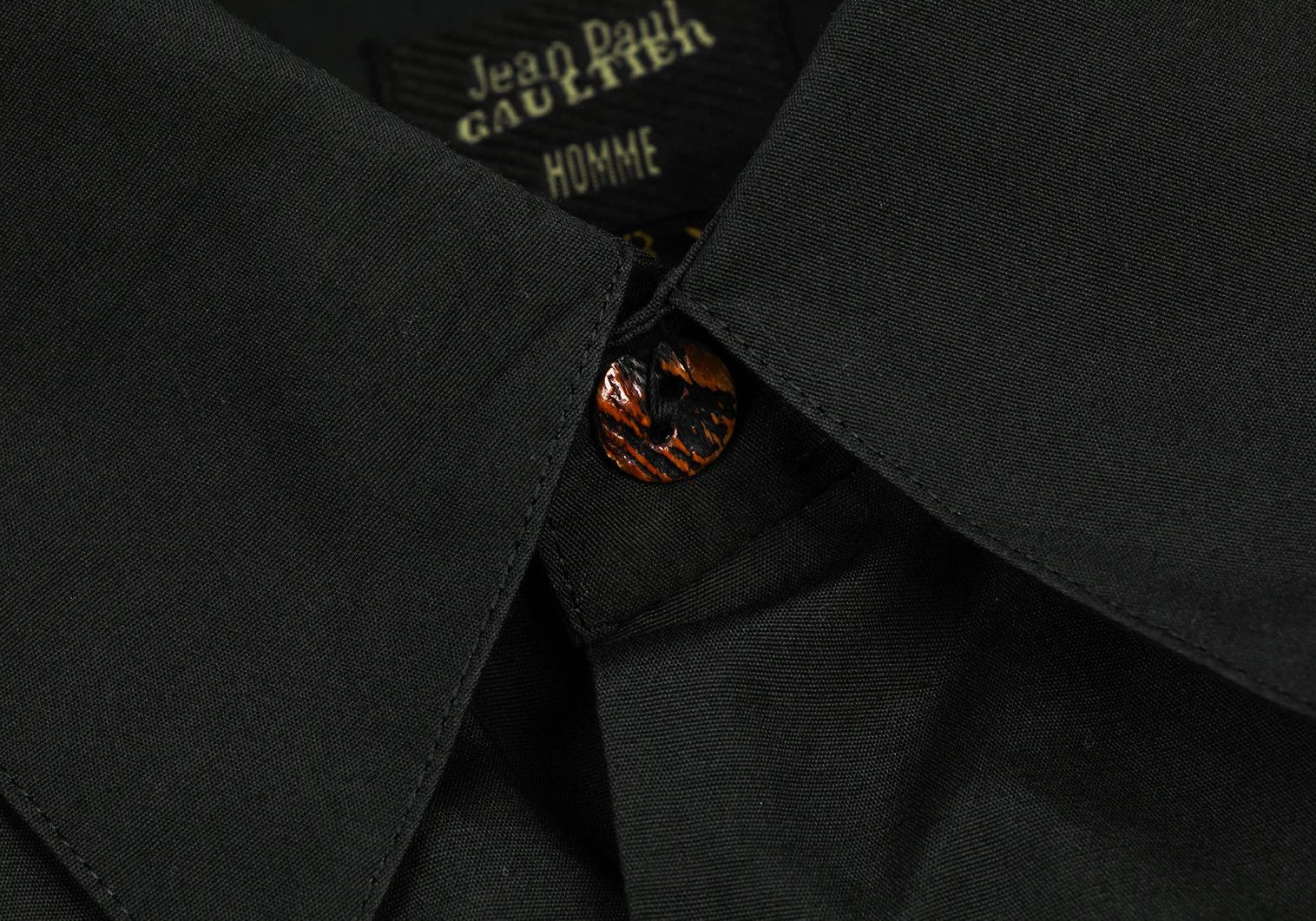 Jean Paul Gaultier Cotton Basic Shirt in Black, Size 48 Size US M / EU 48-50 / 2 - 5 Thumbnail