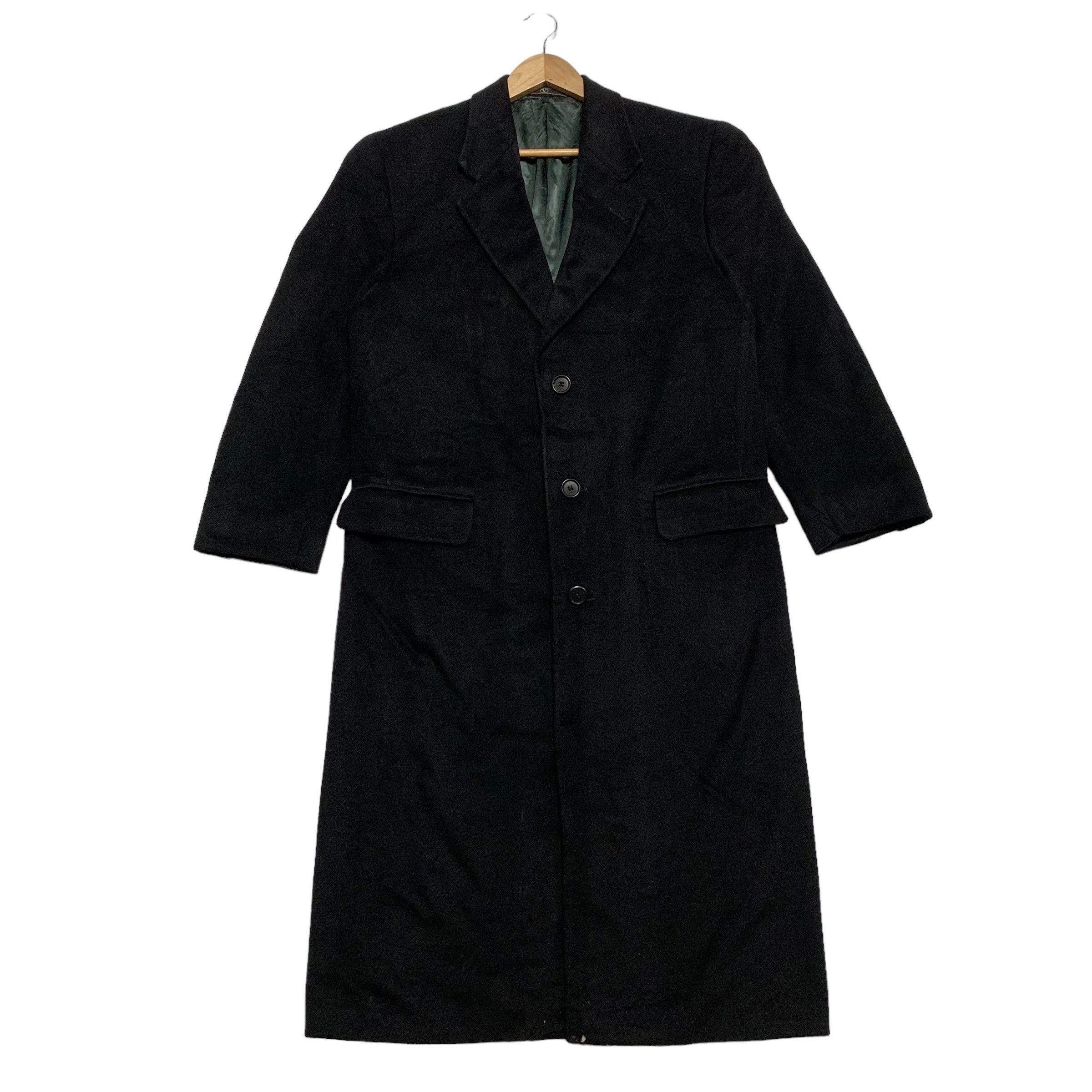 image of Valentino Garavani Cashmere Coat in Black, Men's (Size Small)