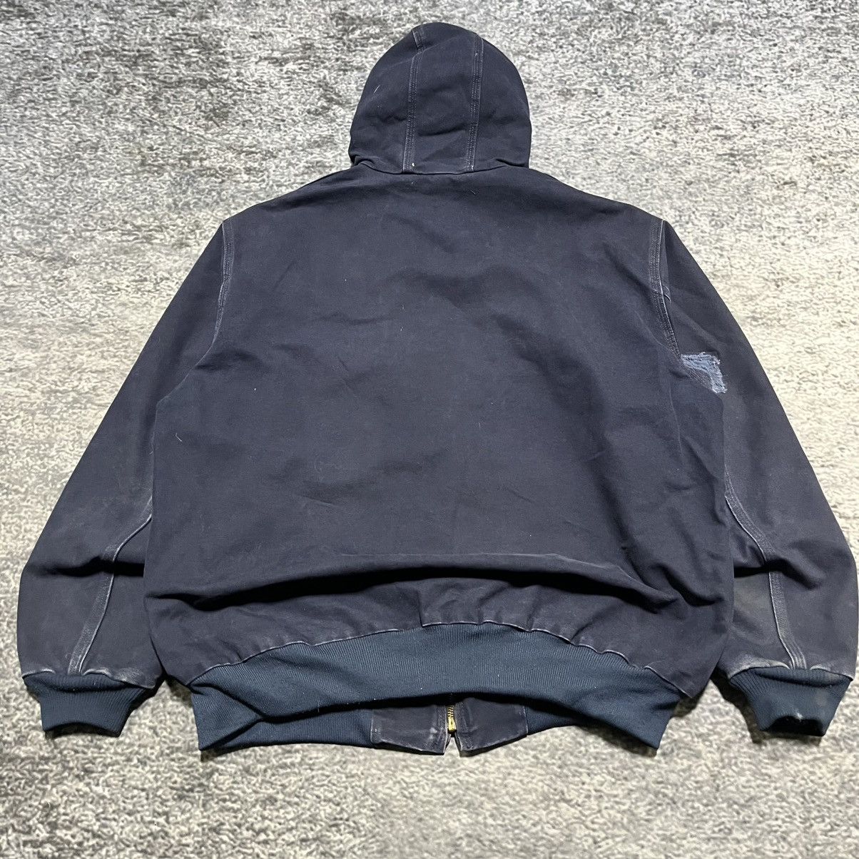 Carhartt VINTAGE CARHARTT NAVY BLUE FADED JACKET HOODED WORKWEAR XL Size US XL / EU 56 / 4 - 6 Thumbnail