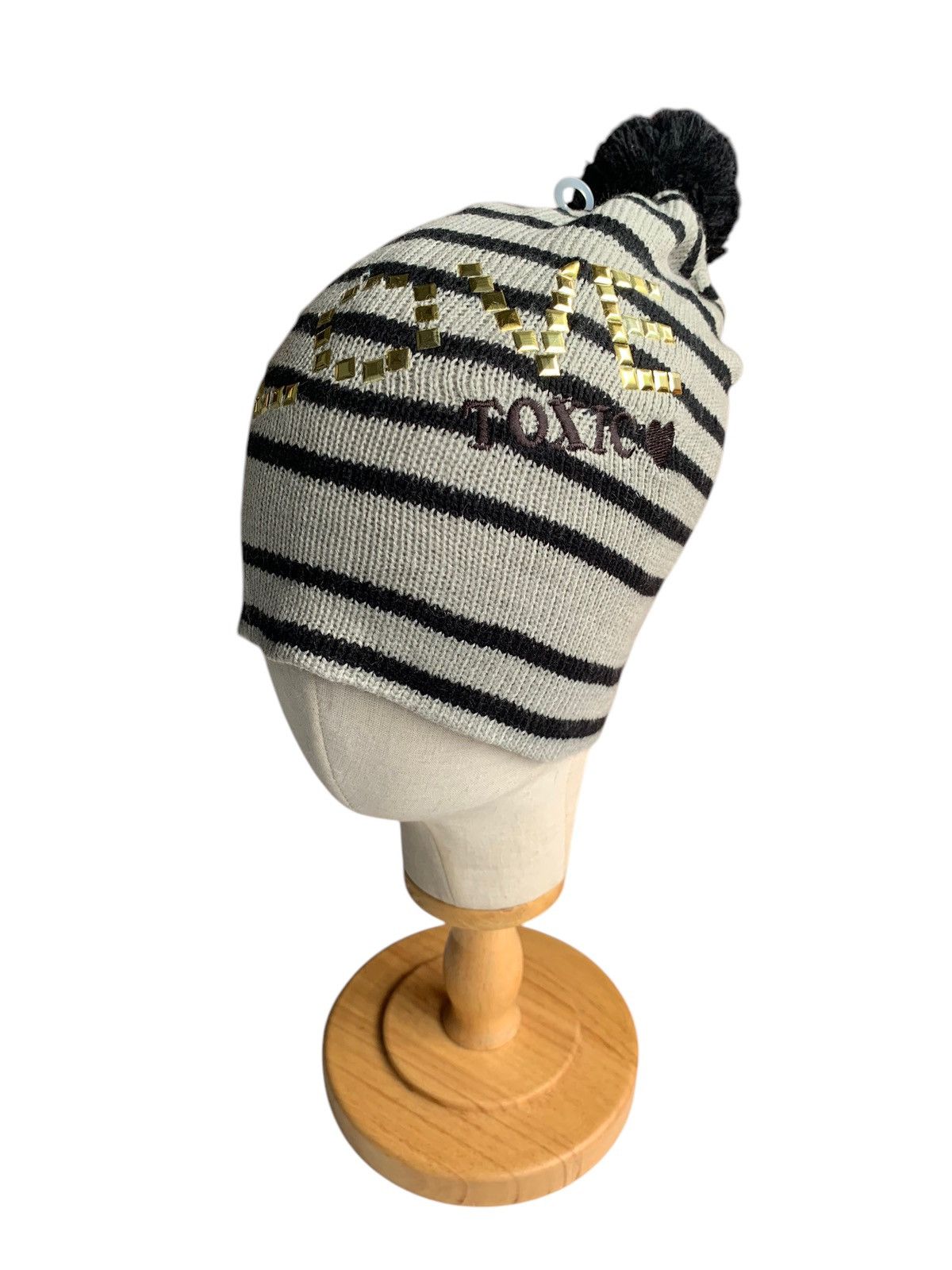 Japanese Brand × Kapital × Vintage LOVE TOXIC STRIPE WINTER SESSIONS LONG BEANIE HATS Size ONE SIZE - 3 Thumbnail
