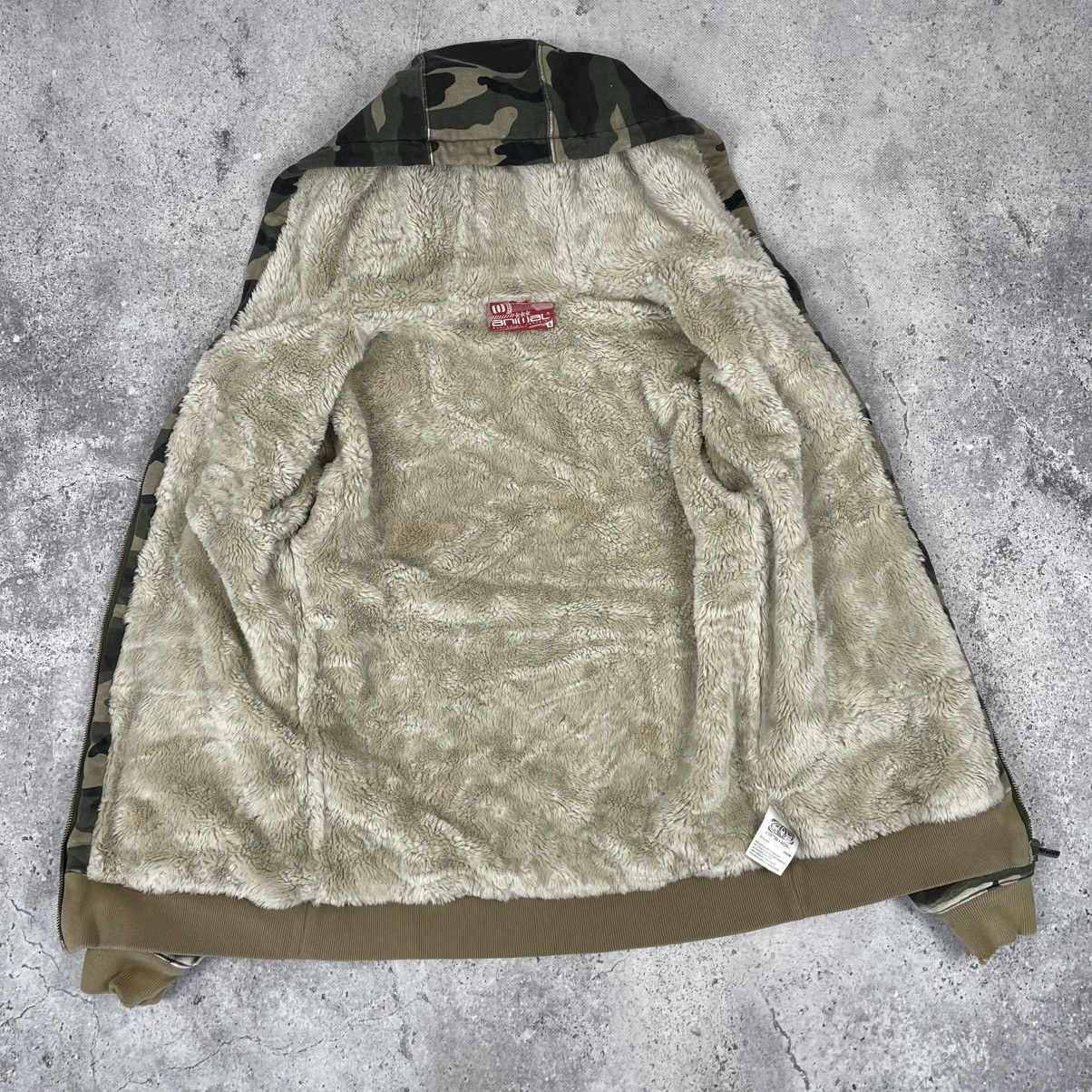 Hook-Ups × Vintage Vintage Animal SK8 Heavyweight Sherpa Camo Zip Hoodie Size US S / EU 44-46 / 1 - 5 Thumbnail