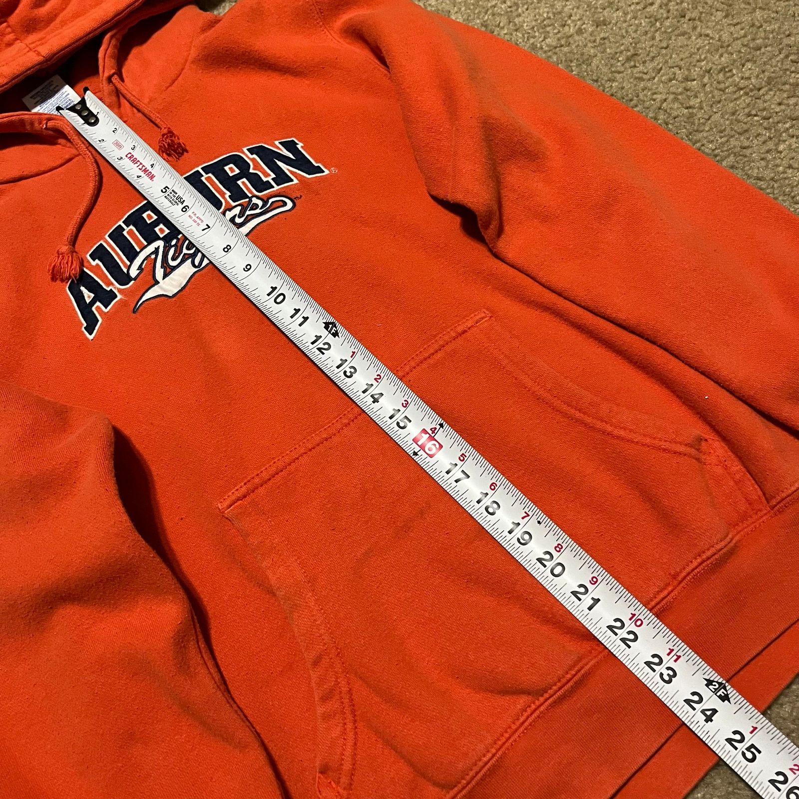 NCAA NCAA Auburn Tigers Embroidered Logo Orange Hoodie Sportswear Size US L / EU 52-54 / 3 - 4 Thumbnail