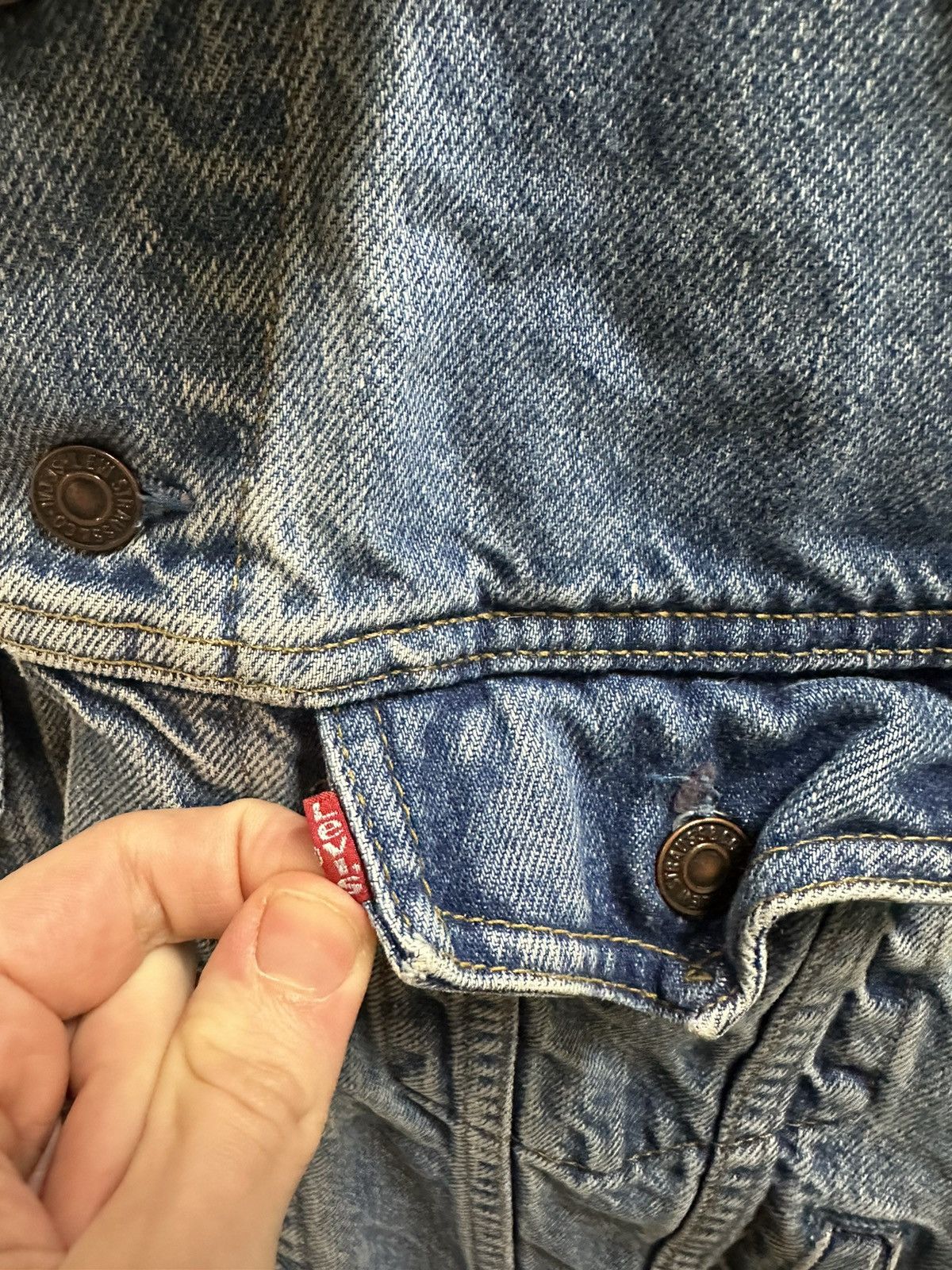 Levi's × Vintage Vintage Levi’s Blue Denim Jacket Size XS Size XS / US 0-2 / IT 36-38 - 4 Thumbnail