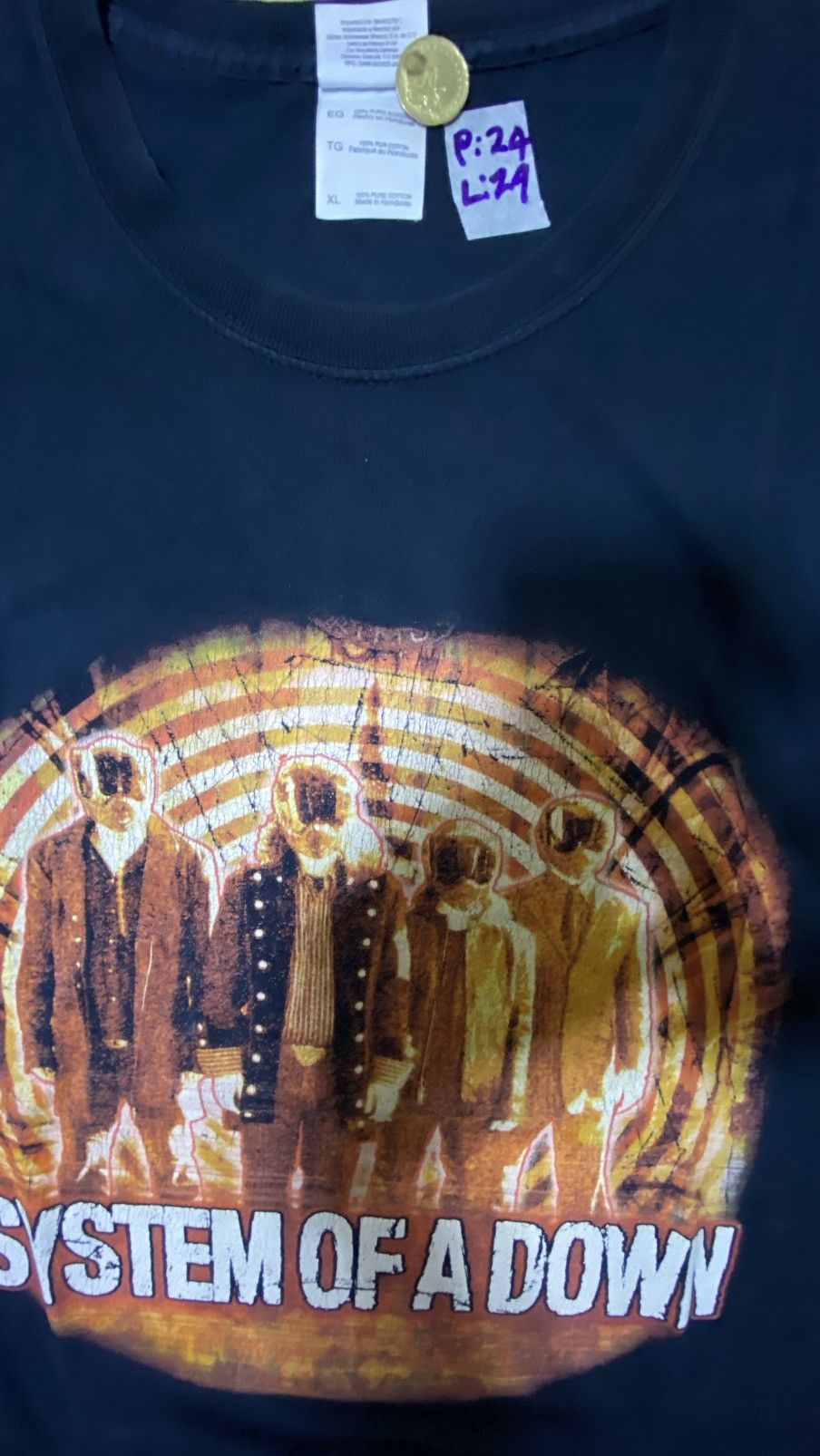 Band Tees System Of A Down (SOAD) - Toxicity Band Tee Size US XL / EU 56 / 4 - 4 Thumbnail