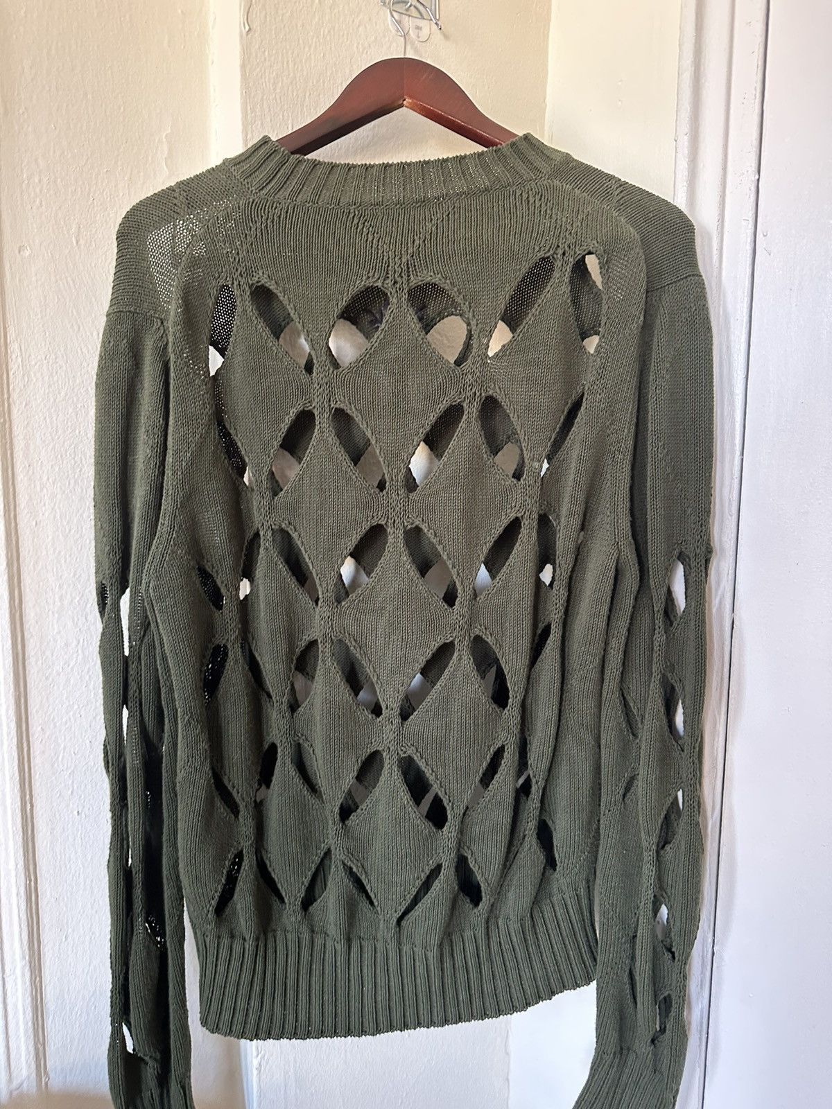 Stefan Cooke Green Cutout Knit Size US S / EU 44-46 / 1 - 3 Thumbnail