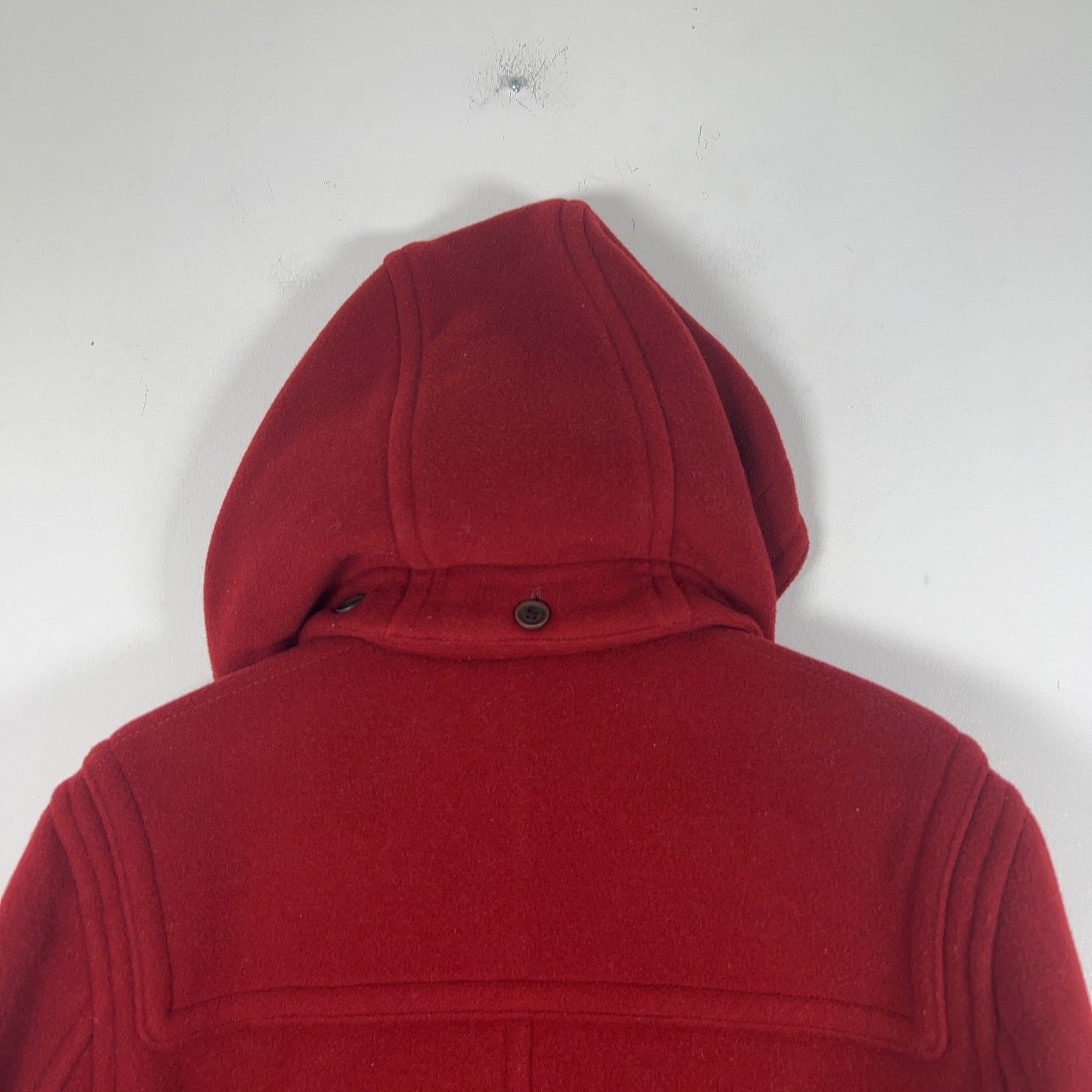Burberry Burberry Red Wool Hooded Peacoat Size US M / EU 48-50 / 2 - 6 Thumbnail