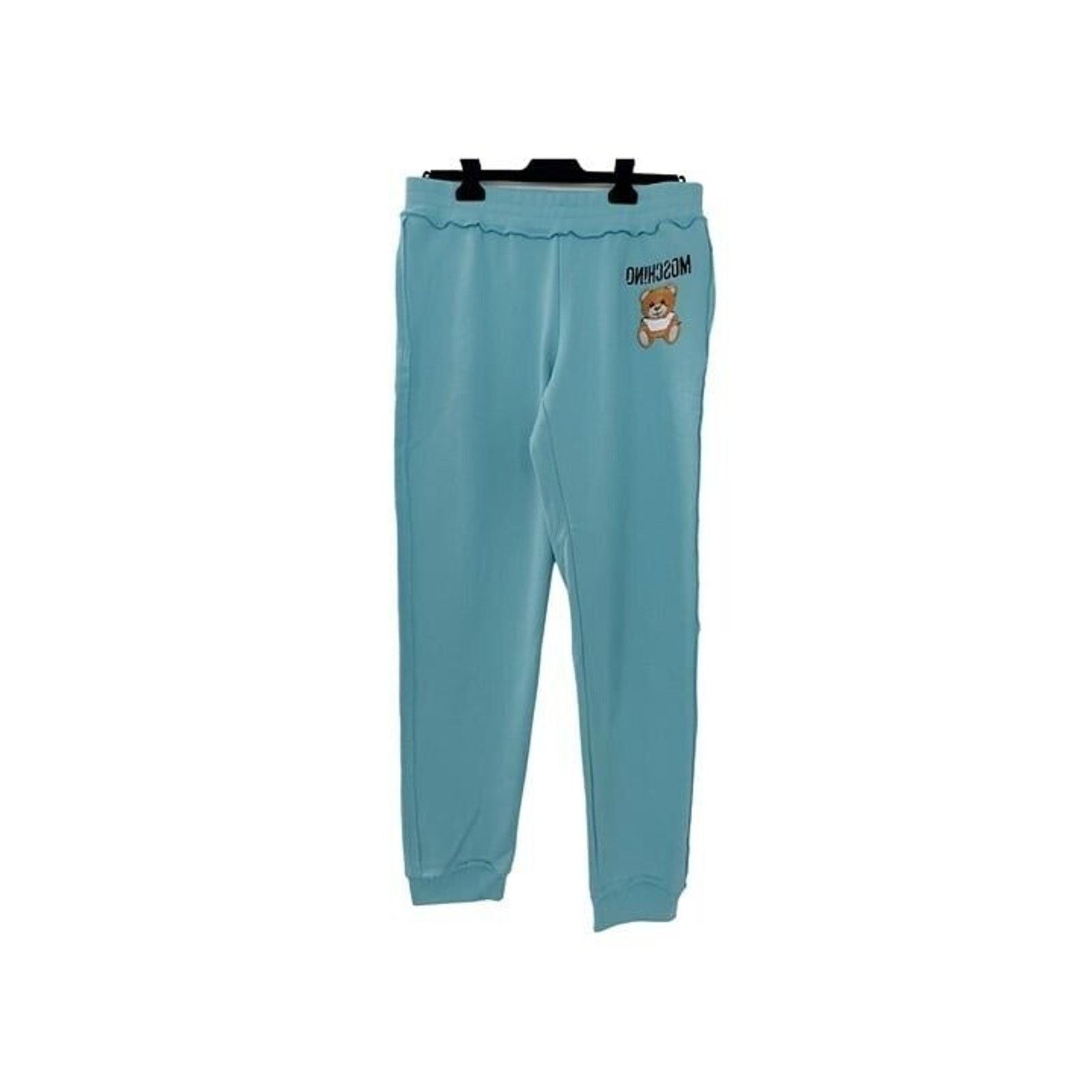 Moschino Moschino Logo Bear Jogger Blue Pants Size 32" / US 10 / IT 46 - 1 Thumbnail