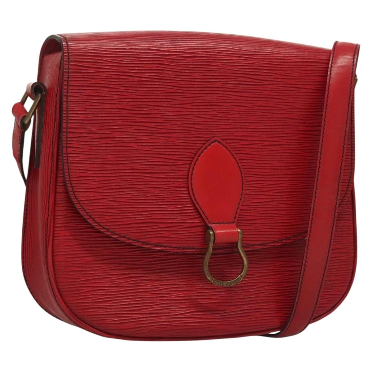 Louis Vuitton LOUIS VUITTON Epi Saint Cloud GM Shoulder Bag Red M52197 Size ONE SIZE - 1 Thumbnail