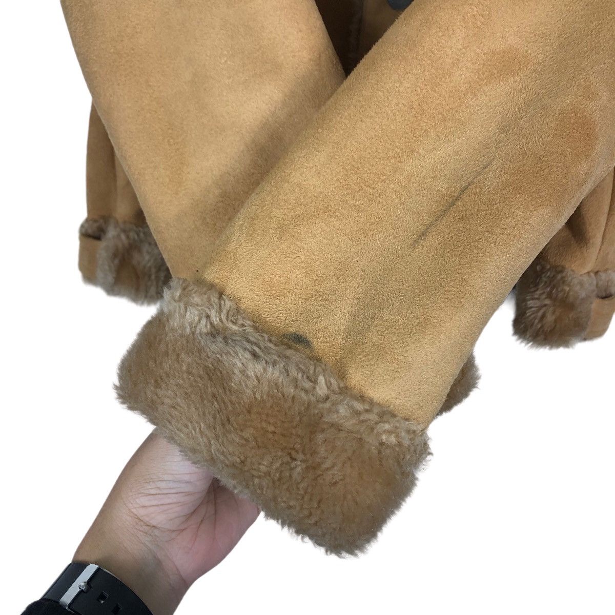 Japanese Brand 🔥Vintage Suede Jacket Mink Fur Lining Pink House Japan Size US L / EU 52-54 / 3 - 12 Thumbnail