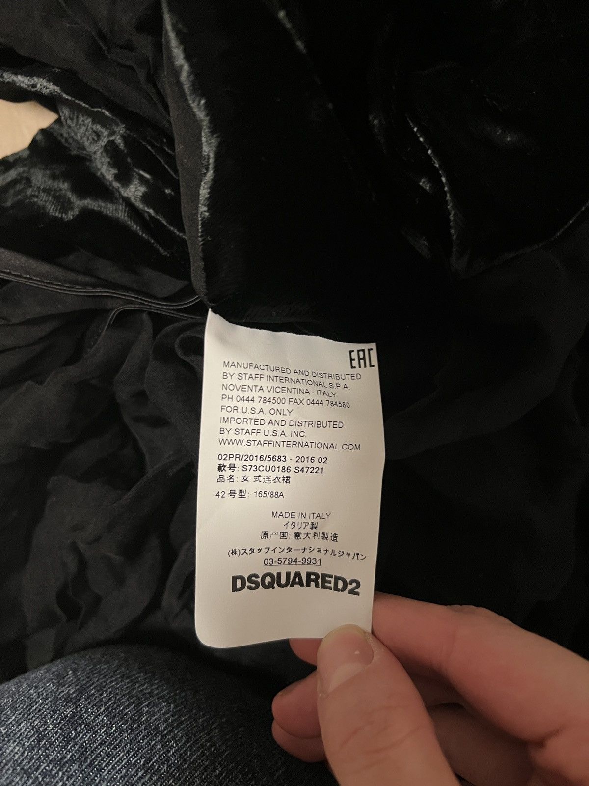Dsquared2 Dsquared2 velvet mini dress Size XL / US 12-14 / IT 48-50 - 6 Thumbnail