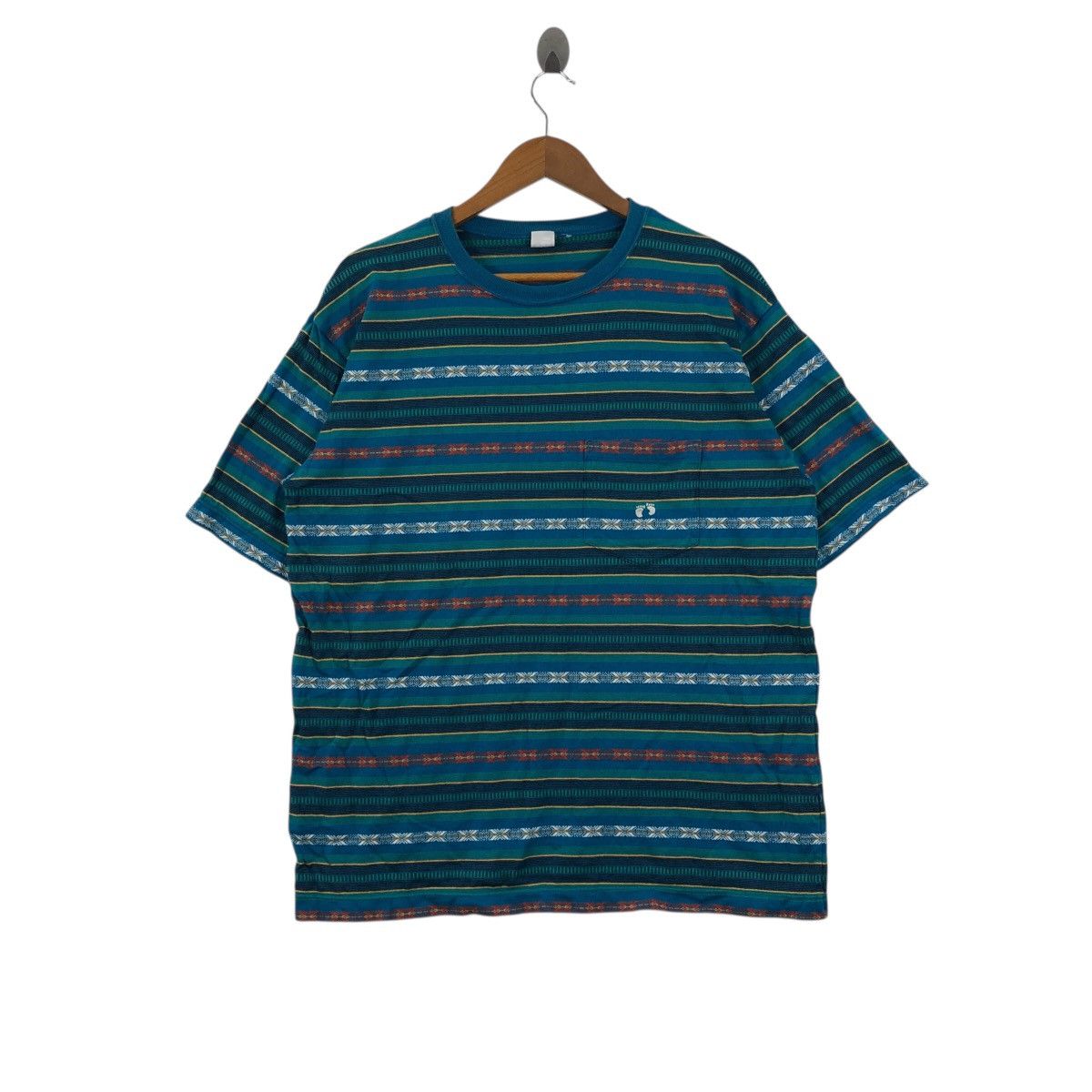Hang Ten Vintage HANG TEN NAVAJO Aztec Fullprint Usa T-Shirt Size US L / EU 52-54 / 3 - 1 Thumbnail