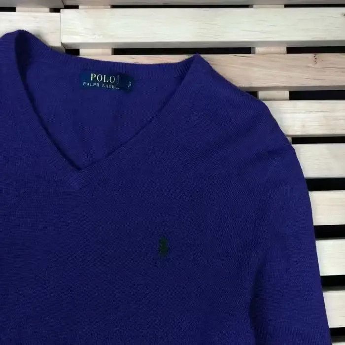 Polo Ralph Lauren Mens Sweater V - Neck Jumper Polo Ralph Lauren Size M Wool Size US M / EU 48-50 / 2 - 2 Thumbnail