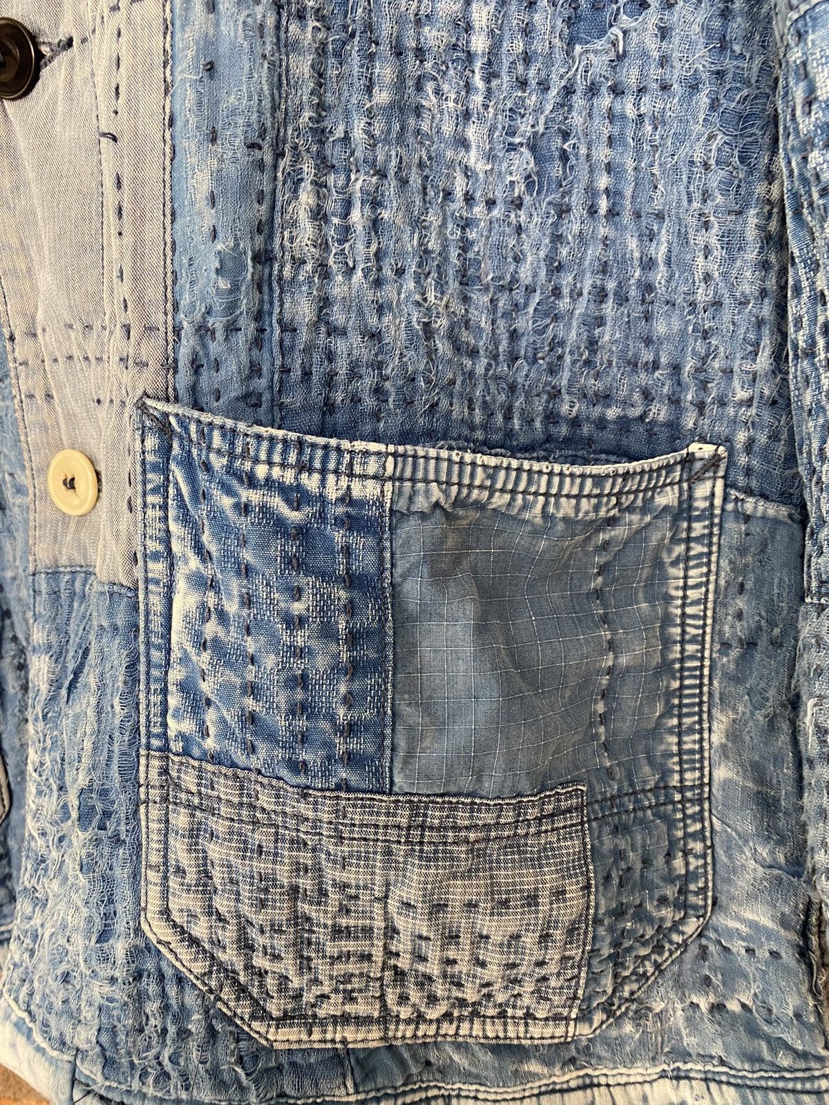 FDMTL Iconic Sashiko Boro Jacket 10 Year Wash Size US L / EU 52-54 / 3 - 9 Thumbnail