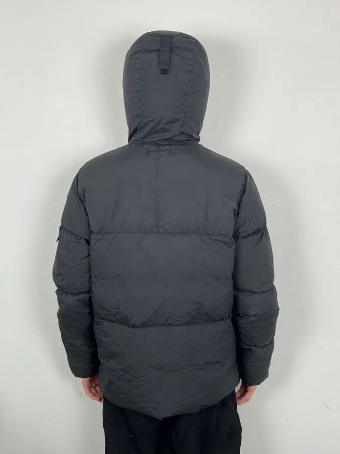 Stone Island AW2017 Stone Island Black Dyed Crinkle Reps Black Hooded Puffer Jacket Size US L / EU 52-54 / 3 - 4 Thumbnail