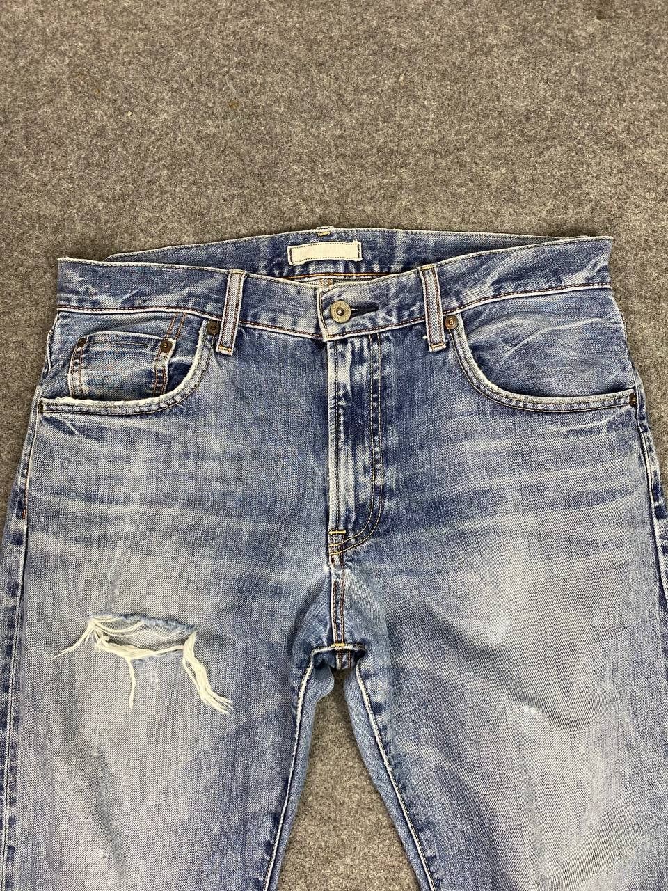 Japanese Brand uniqlo japanese brand selvedge distressed denim nice design Size US 34 / EU 50 - 5 Thumbnail