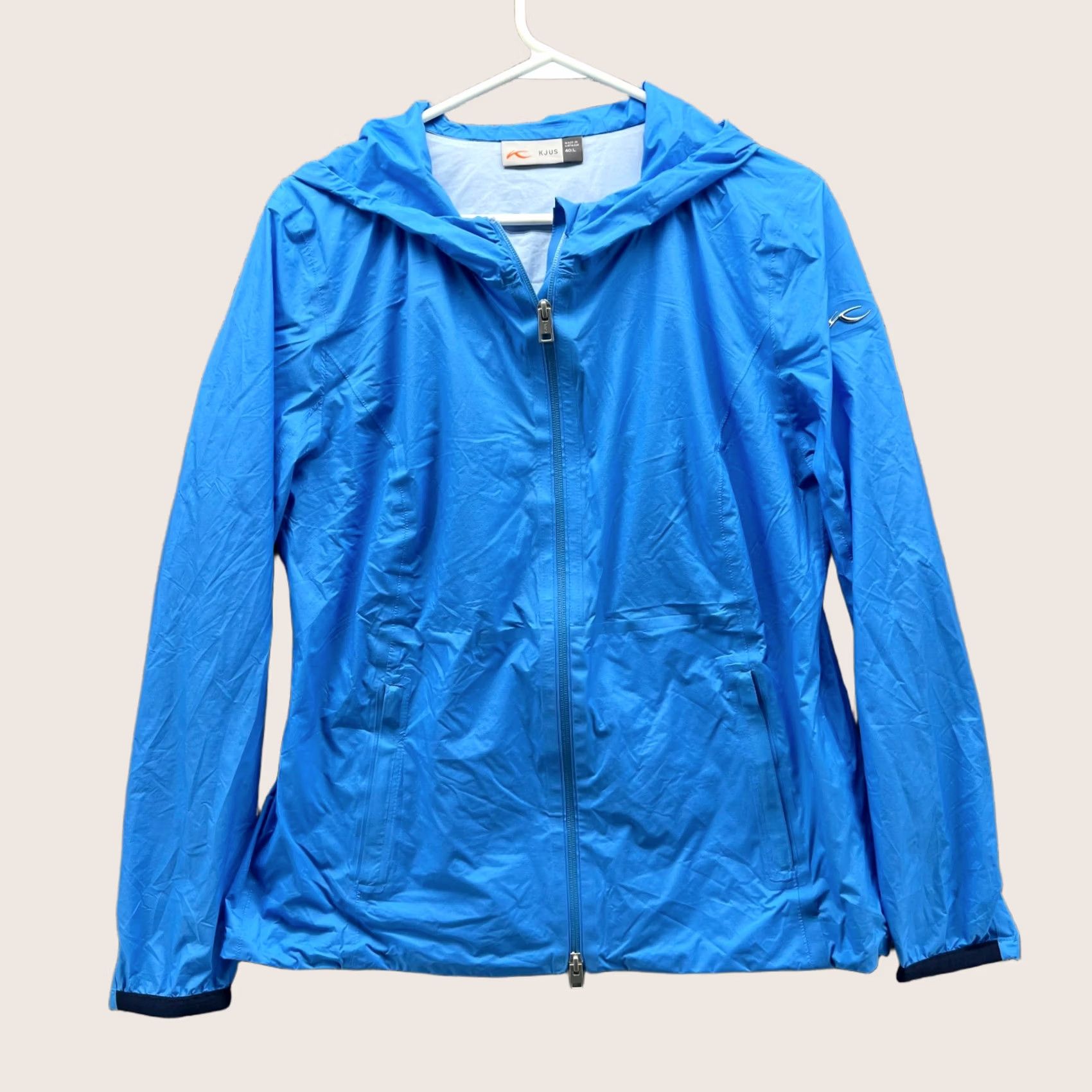 KJUS Kjus Jacket Women 40L Blue Full Zip Hooded Windbreaker Dextra Rain Coat Size S / US 4 / IT 40 - 1 Thumbnail