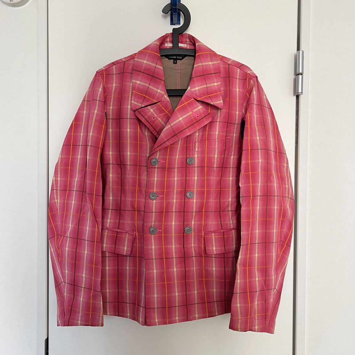 05SS ‘Pink Panther’ Check Double Jacket