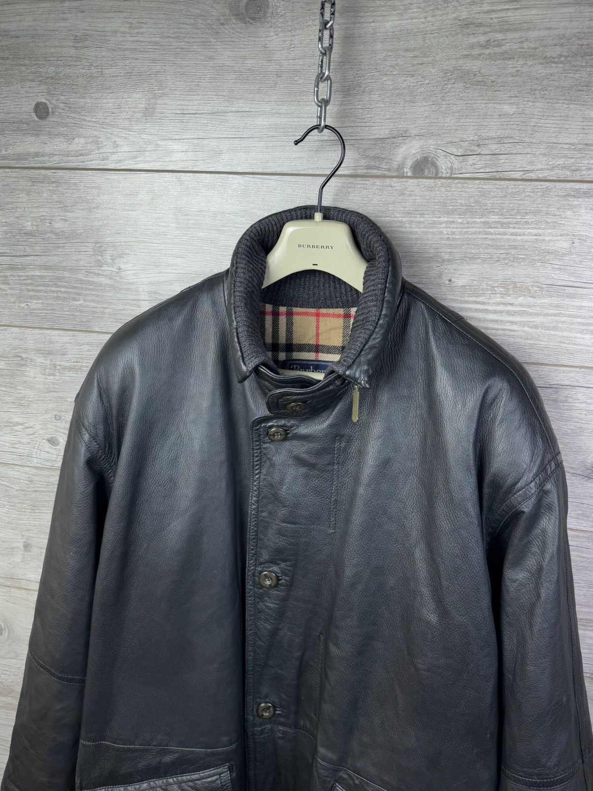 Burberry Burberry Insulated Leather Jacket With An Additional Vest Size US L / EU 52-54 / 3 - 10 Thumbnail