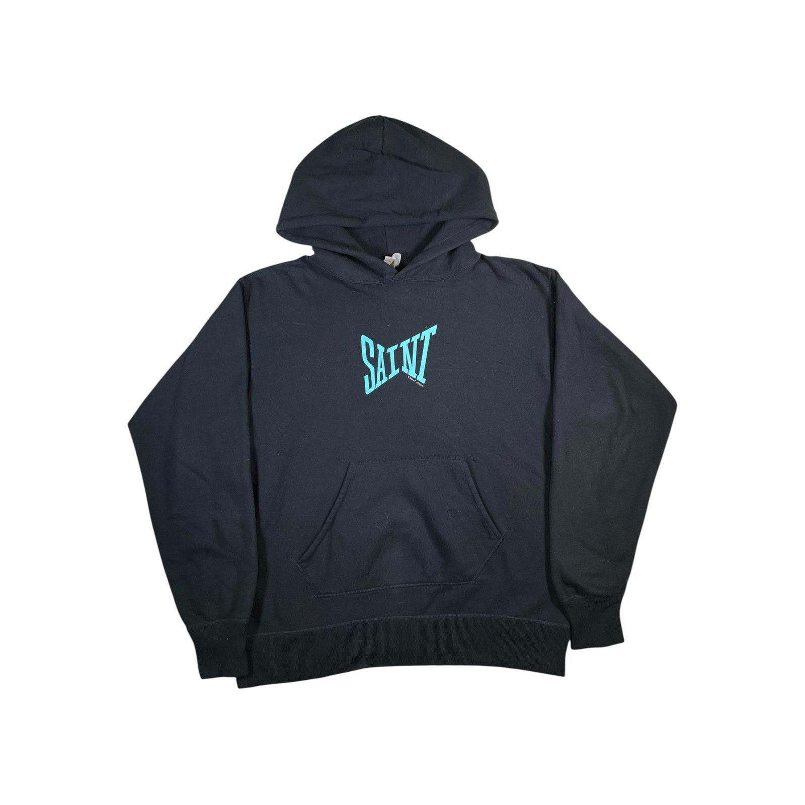Saint Michael Saint Michael Teal Classic Black Hoodie Size US M / EU 48-50 / 2 - 1 Thumbnail