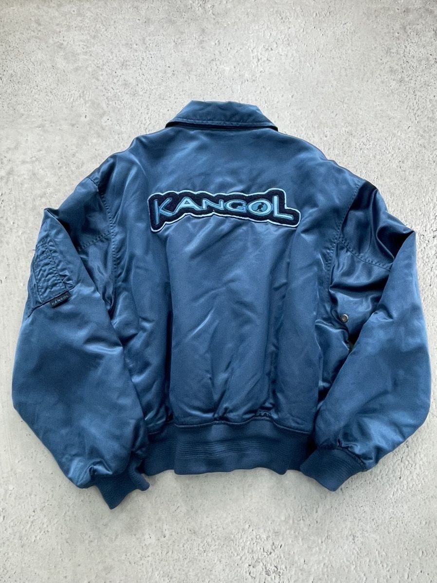 Kangol CWU bomber nylon jacket Kangol retro style front big logo Size US L / EU 52-54 / 3 - 10 Thumbnail