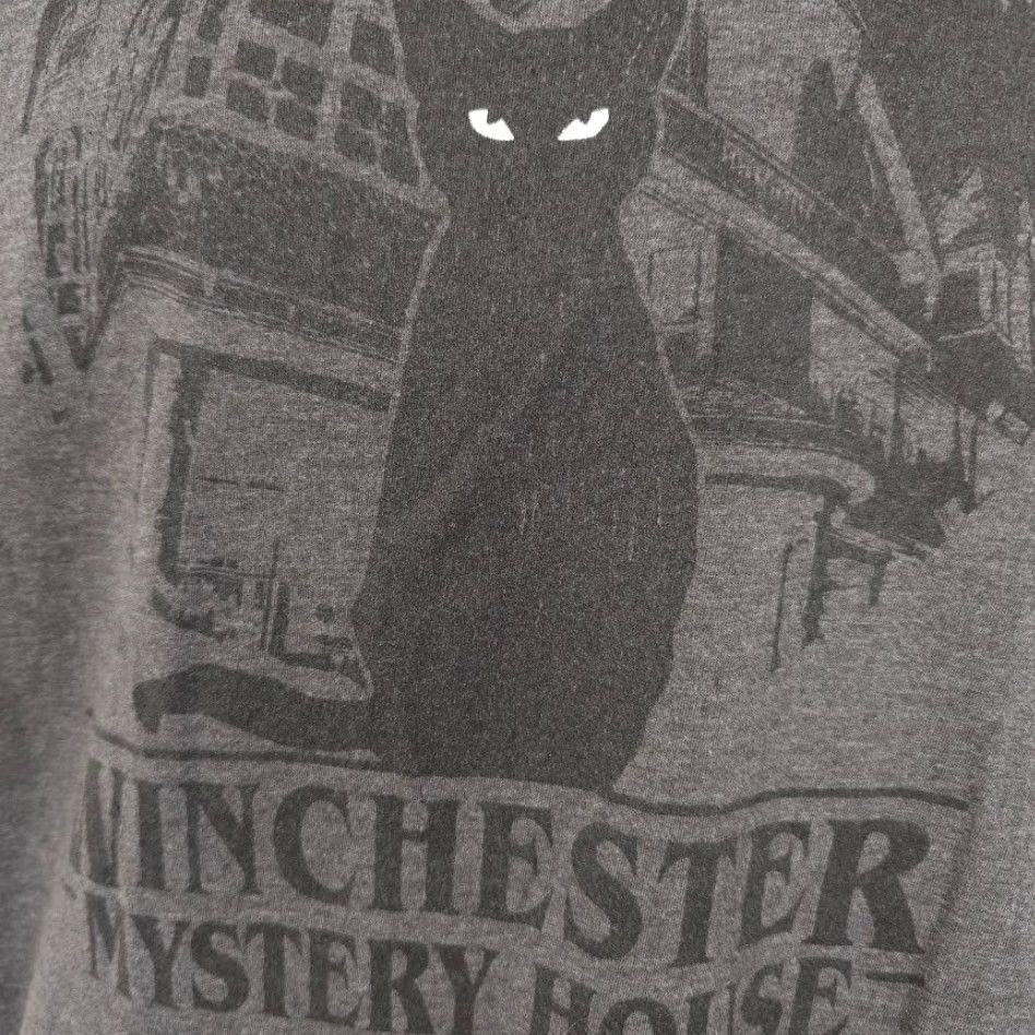 Vintage Winchester Mystery House Shirt Mens Size Small Gray Black Cat Haunted Size US S / EU 44-46 / 1 - 3 Thumbnail