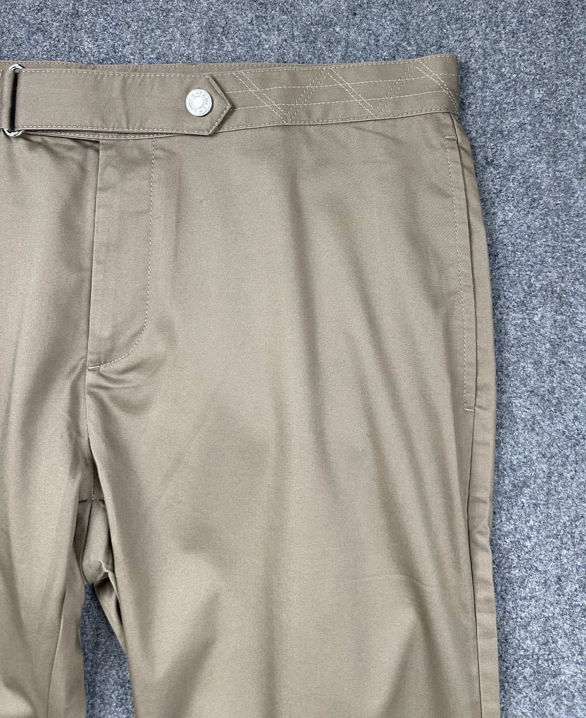 Hermes Hermes - Waistband Details / Snap Button Trouser Light Brown Size US 36 / EU 52 - 4 Thumbnail