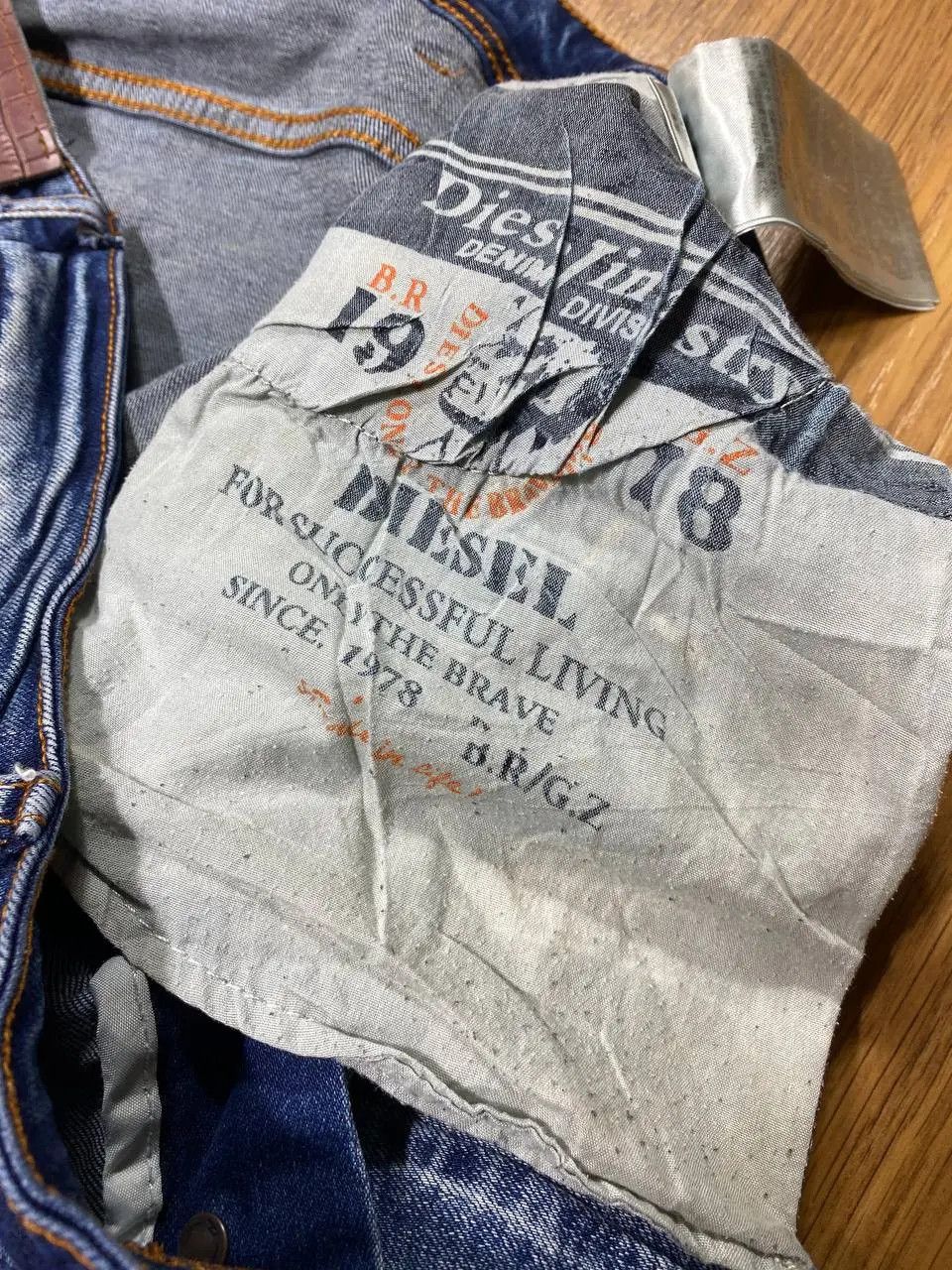 Diesel × Vintage BAGGY DENIM Diesel Pants Mom Jeans Blue Vintage Y2k Style Size US 33 - 5 Thumbnail