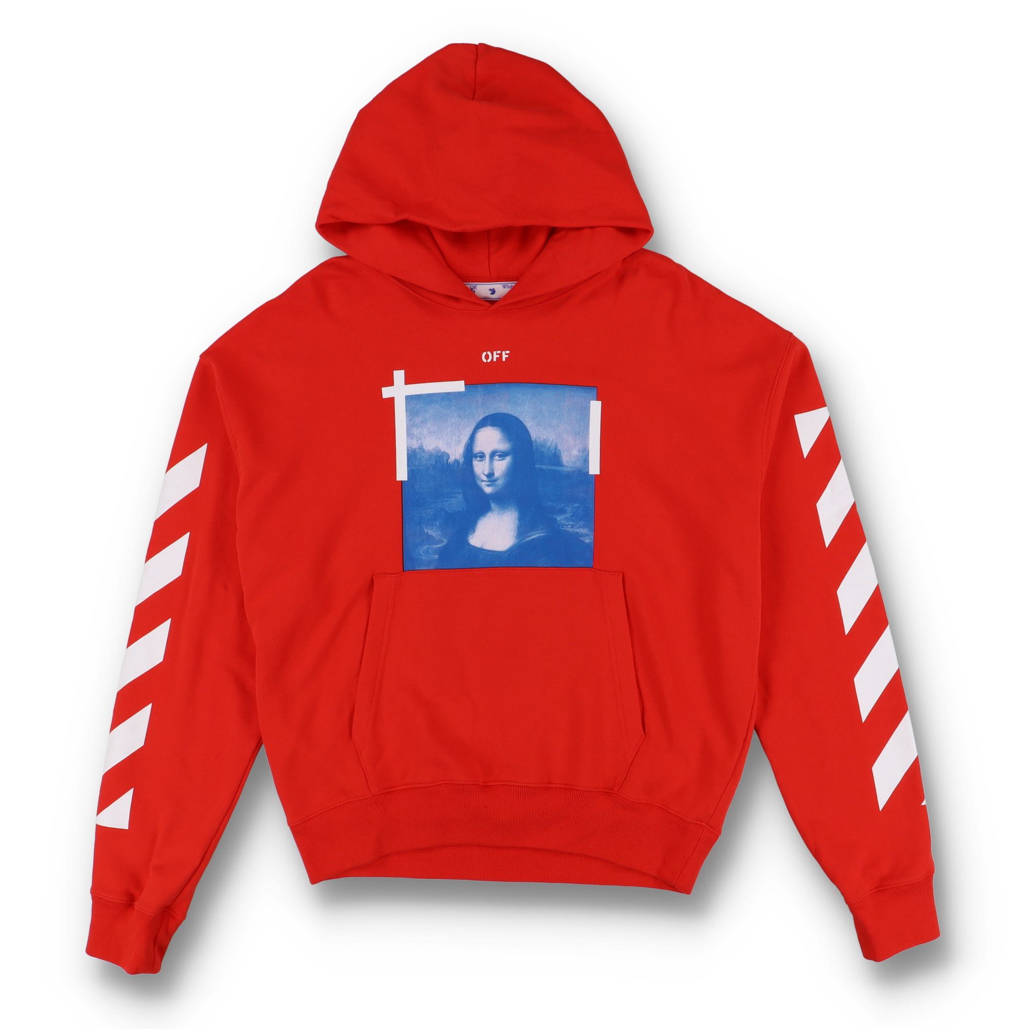 Off-White Red Mona Lisa Arrows Oversized Hoodie Size US M / EU 48-50 / 2 - 1 Thumbnail