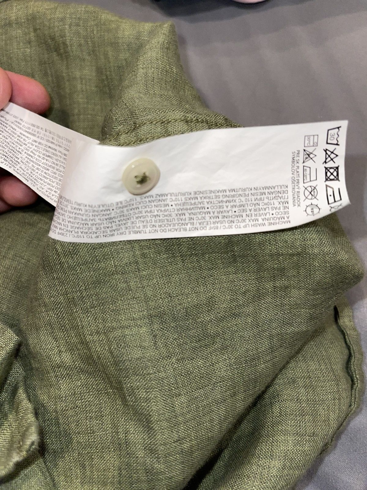 Mango MNG Green Button Up Shirt Size US L / EU 52-54 / 3 - 5 Thumbnail