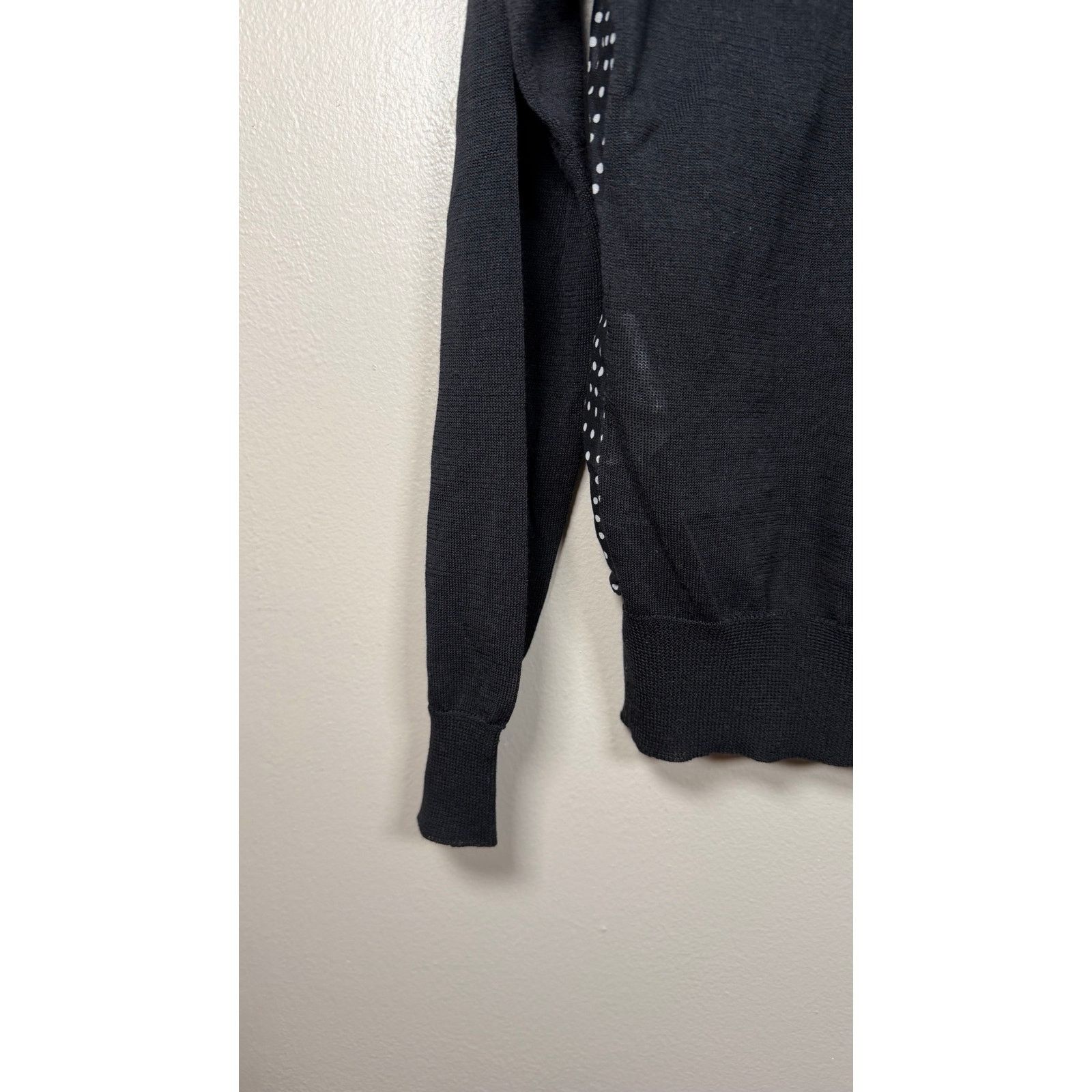 Japanese Brand Antipast Japan Polka Dot Sheer Back Cardigan size 1/S $690 Size S / US 4 / IT 40 - 11 Thumbnail