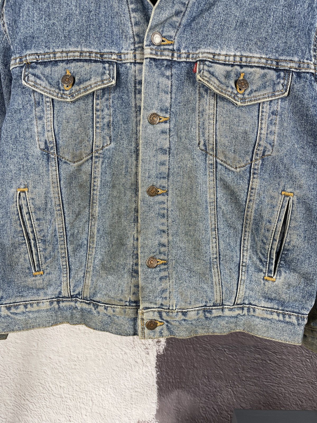 Levi's Levi’s vintage 90s faded checkered lining trucker jacket Size US XL / EU 56 / 4 - 6 Thumbnail