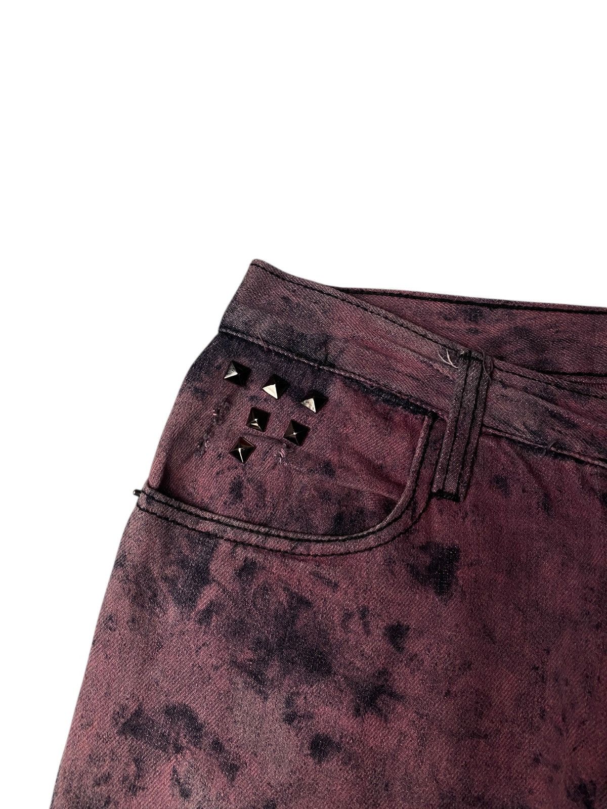 Hysteric Glamour Bernings Sho Acidwash Distress Straight Jeans Size US 28 / EU 44 - 6 Thumbnail