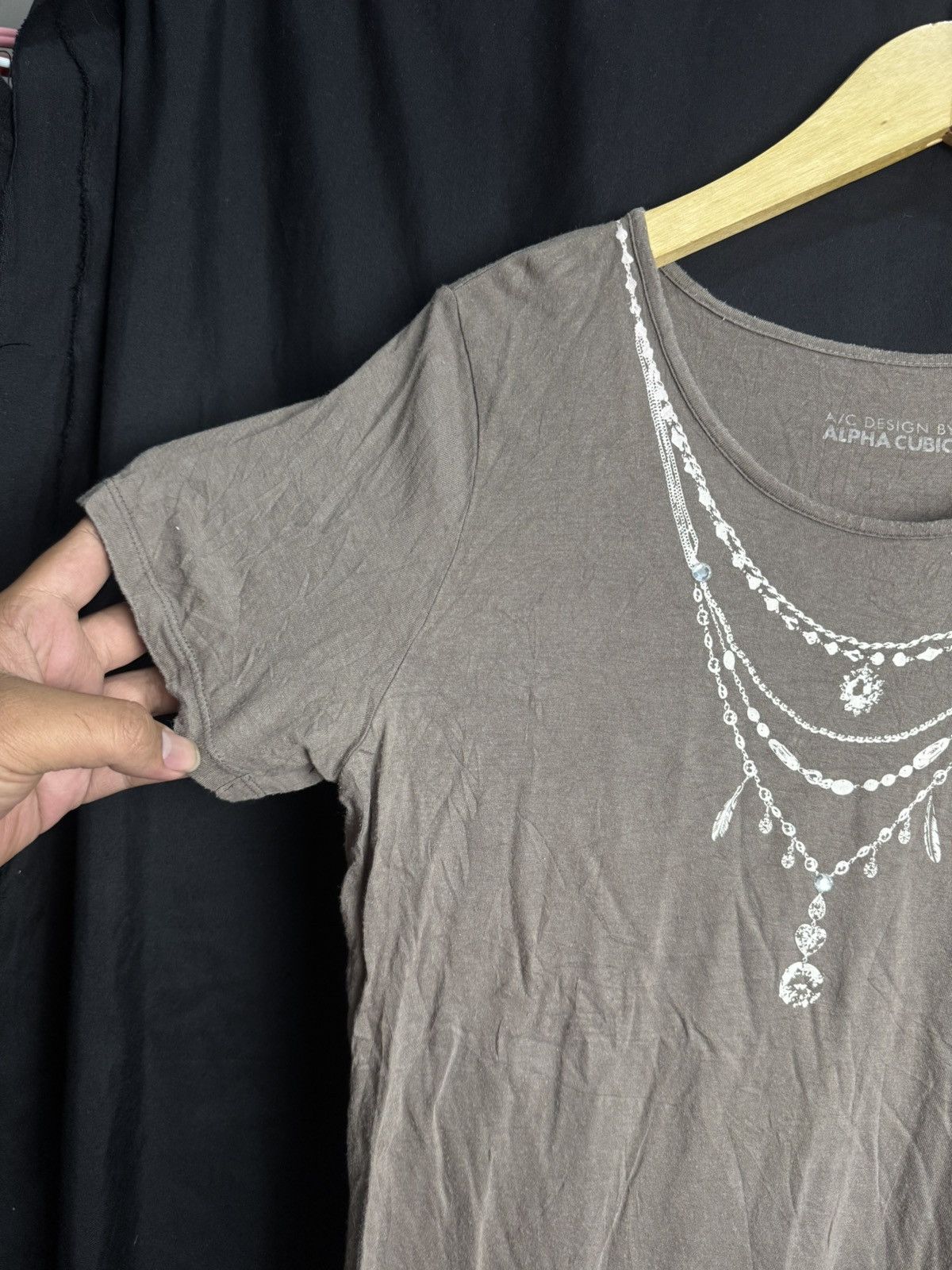 14th Addiction Japanese alpha cubic tshirts necklace styled 14th Size US M / EU 48-50 / 2 - 3 Thumbnail