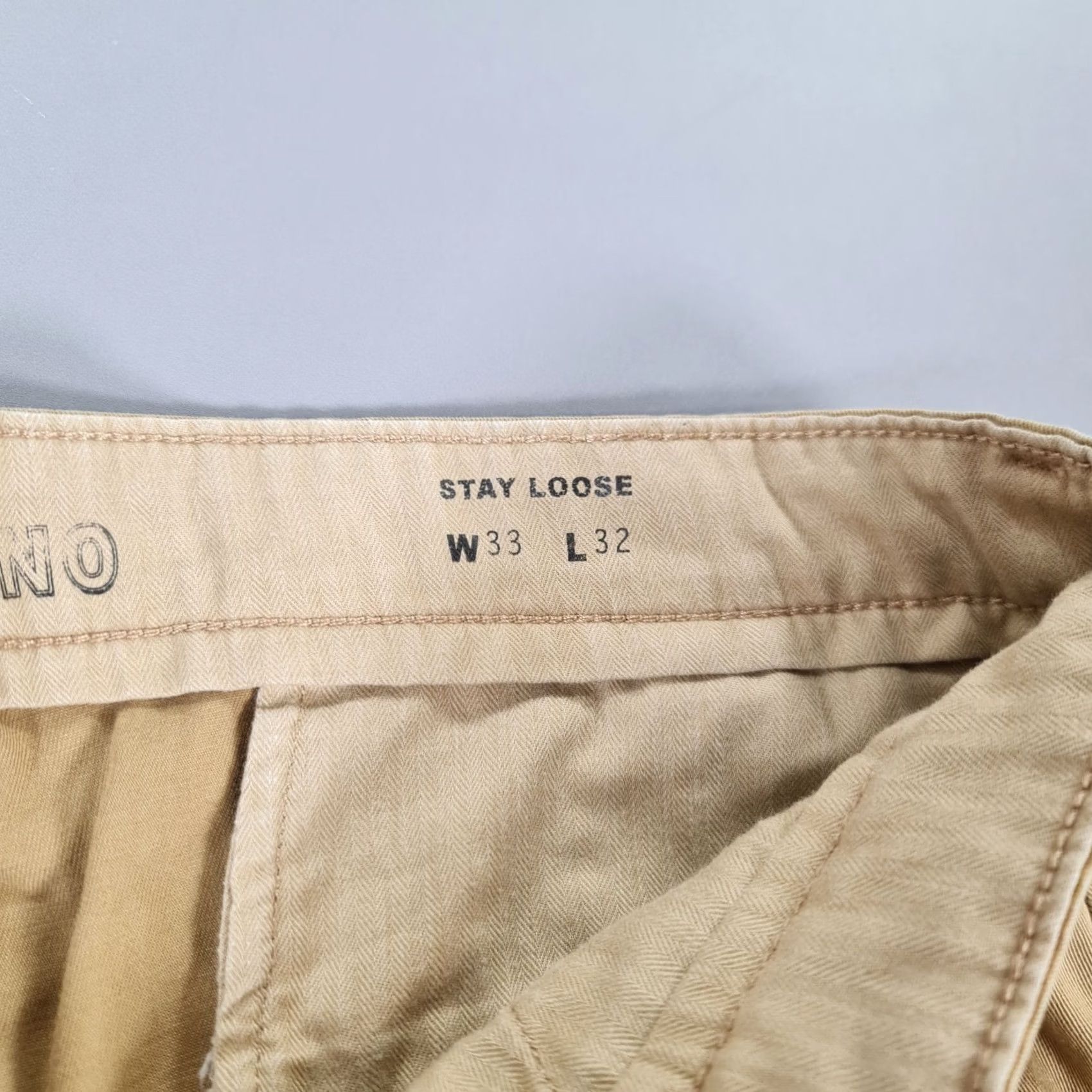 Levi's Levi's Mens XX Chino Trousers Beige W33 L30 Relaxed Cotton Pockets Flat Front Zip Fly Straight Vintage: No Size US 33 - 4 Thumbnail