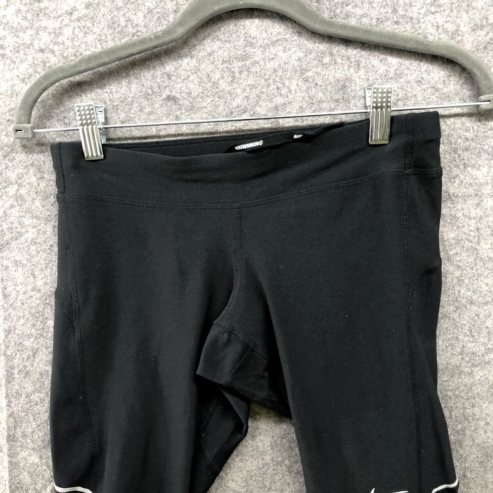 Nike Nike Running Capri Leggings Womens XS Black Stay Warm Zip Pocket Gym Size 26" / US 2 / IT 38 - 3 Thumbnail