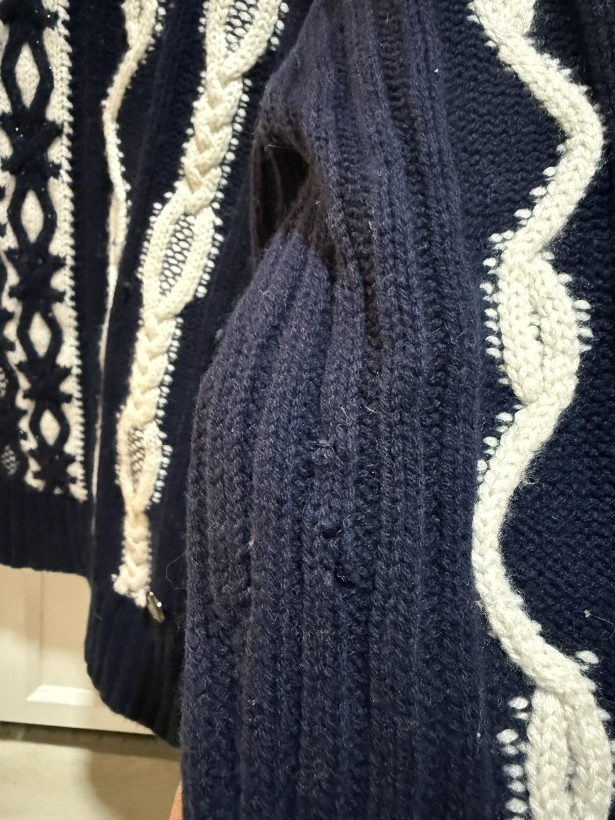 Chanel × Designer Chanel 2018 Paris-Hamburg Sweater in Navy Blue Wool Size S / US 4 / IT 40 - 10 Thumbnail