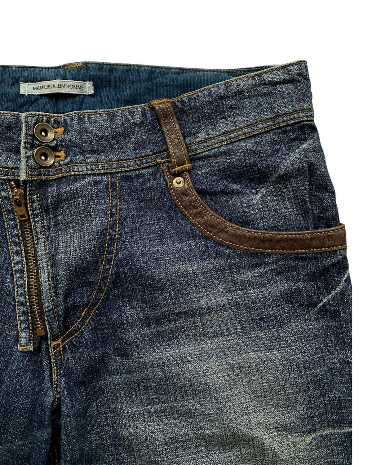 Michel Klein Asymmetric zipper with cowhide leather and embroidery Size US 32 / EU 48 - 8 Thumbnail