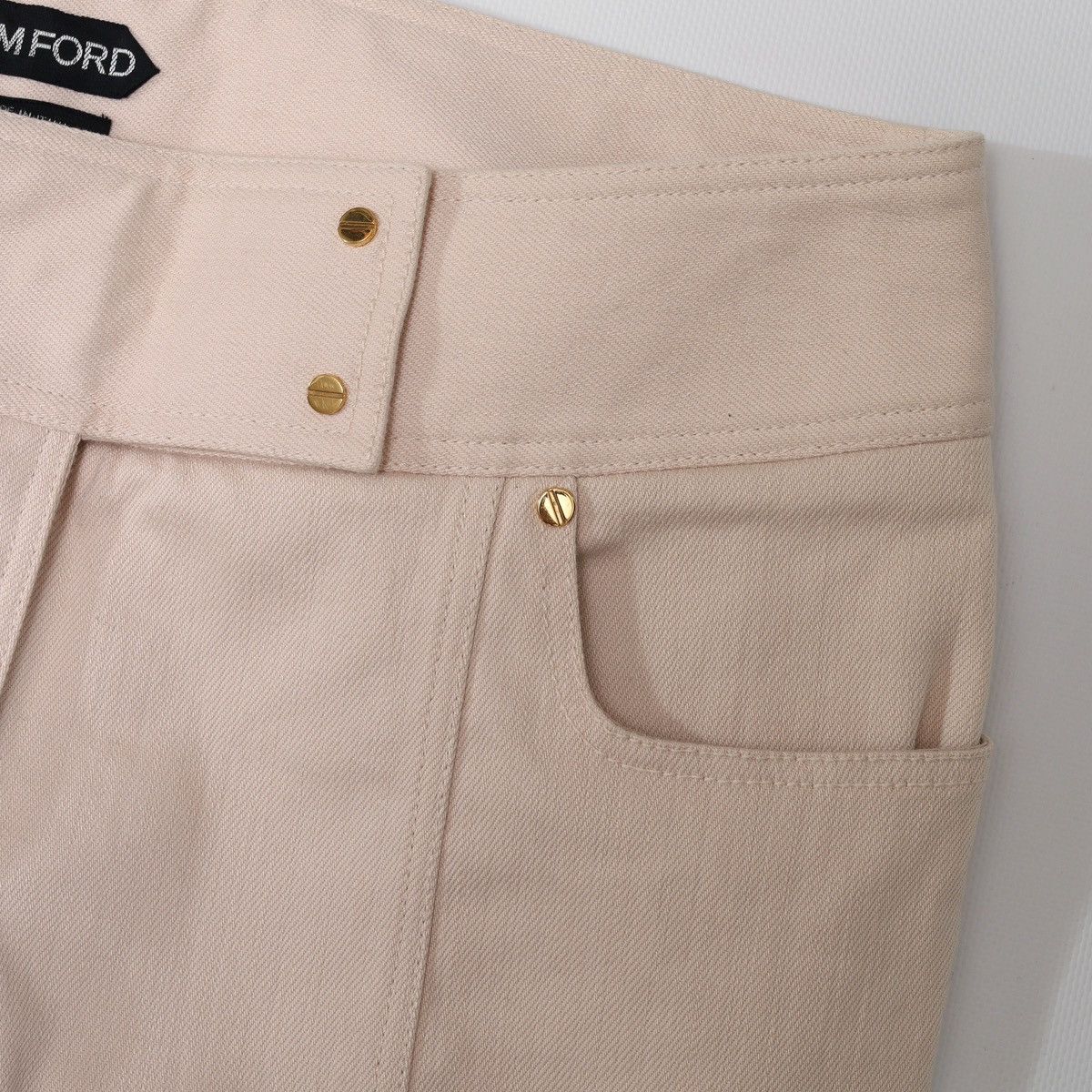 Tom Ford Tom Ford Denim Jeans Pants Slim Biker Light Pink cream 40 Size 27" / US 4 / IT 40 - 9 Thumbnail