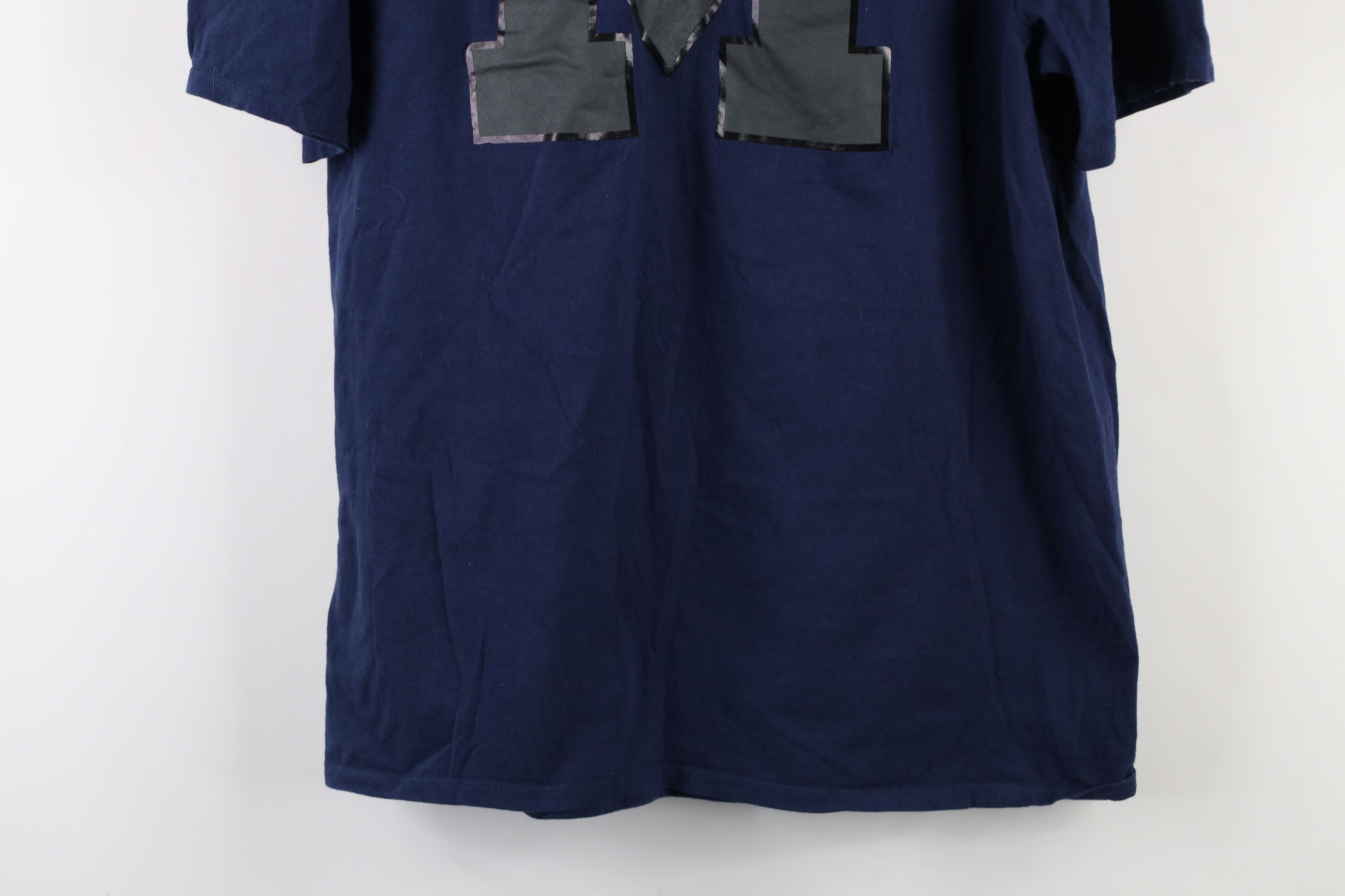 Nike × Vintage Nike Block M University of Michigan Short Sleeve T-Shirt Size US L / EU 52-54 / 3 - 3 Thumbnail