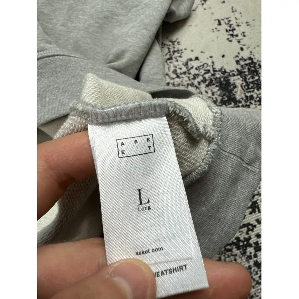 Asket Asket Crewneck Sweatshirt Grey Size L Size US L / EU 52-54 / 3 - 5 Thumbnail