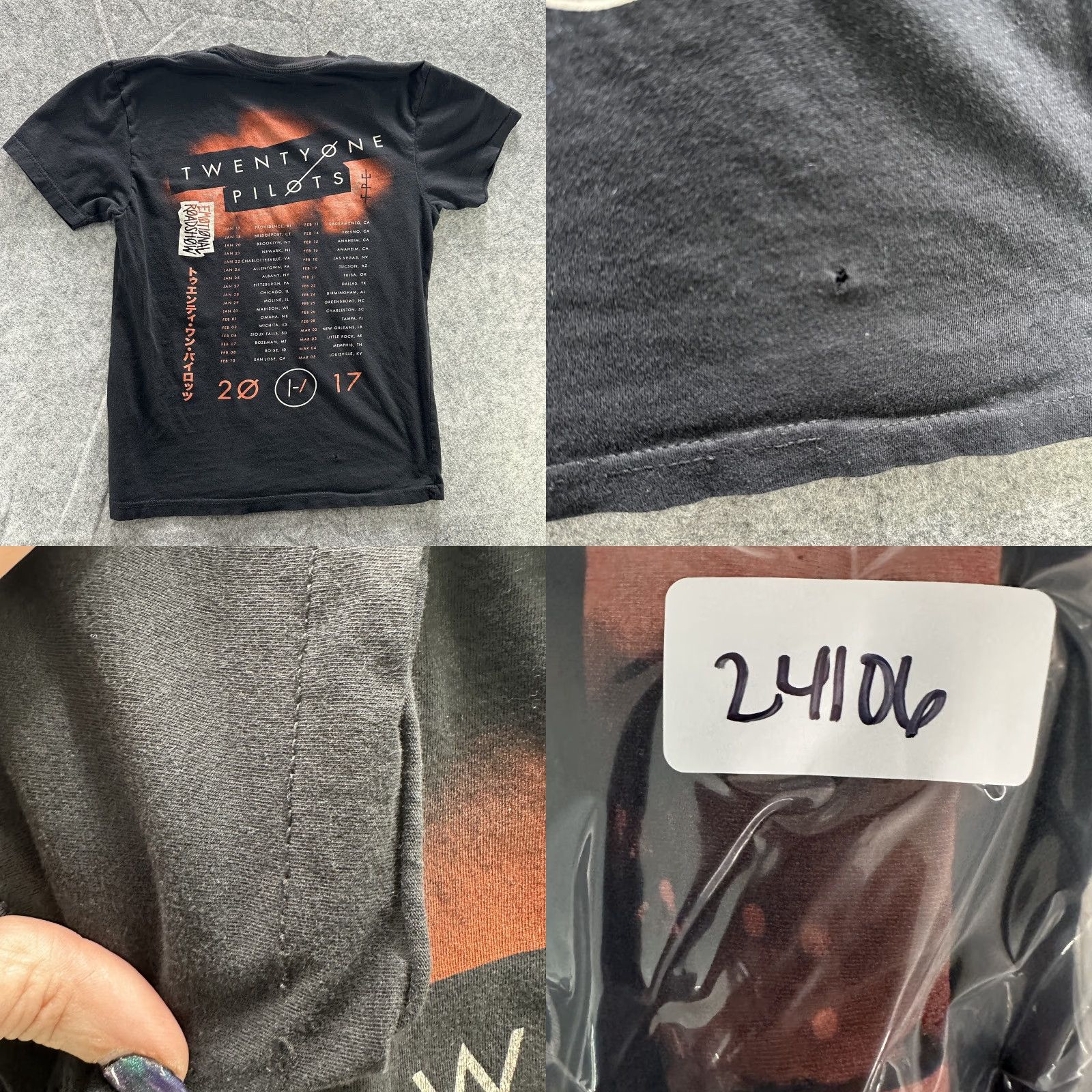Vintage Twenty One Pilots Shirt Mens Small Black Emotional Roadshow Tour 2017 Band Tee Size US S / EU 44-46 / 1 - 8 Thumbnail