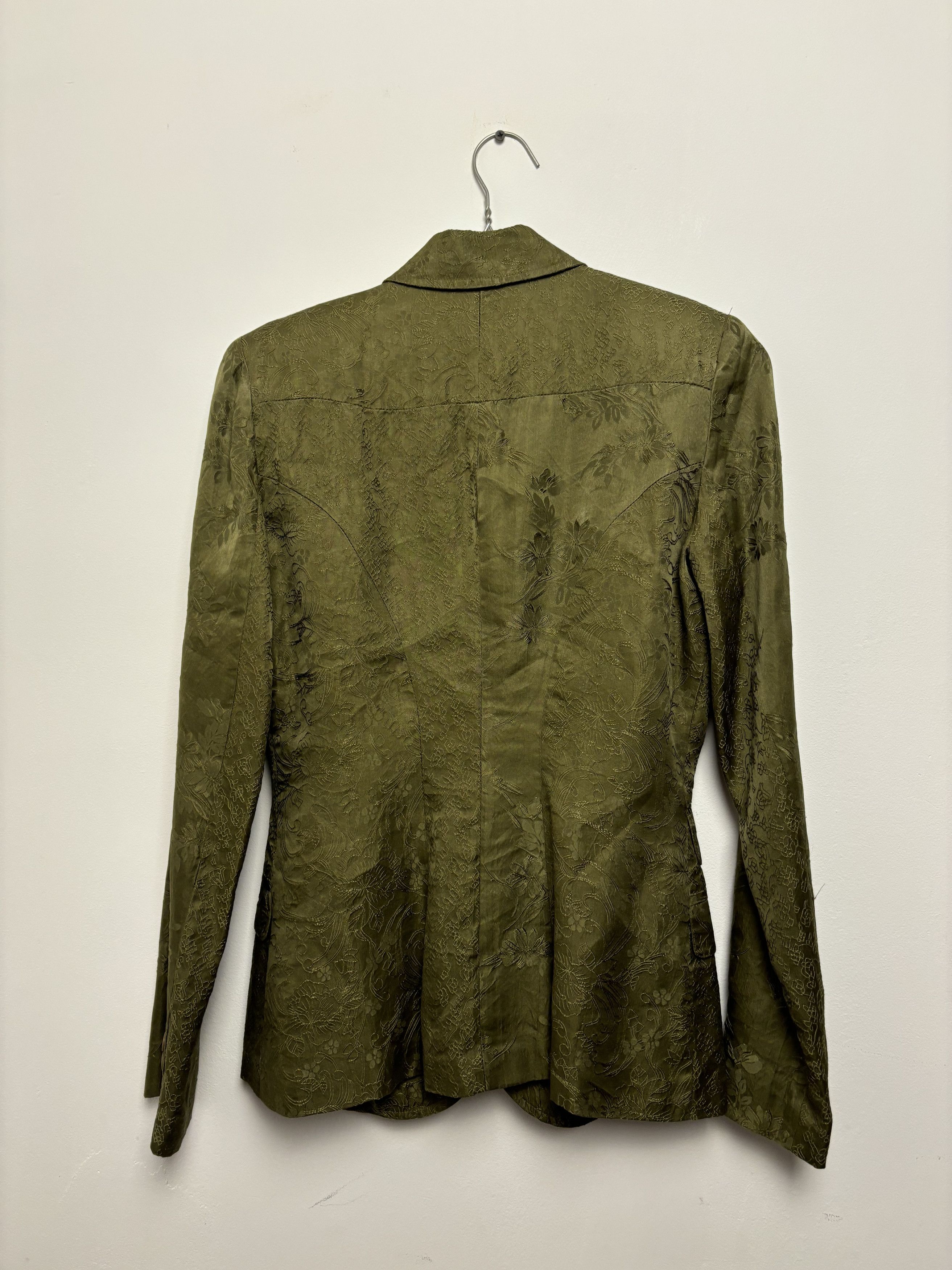 Designer × Jigsaw Vintage Jigsaw Silk Embroidered Blazer Size M / US 6-8 / IT 42-44 - 5 Thumbnail