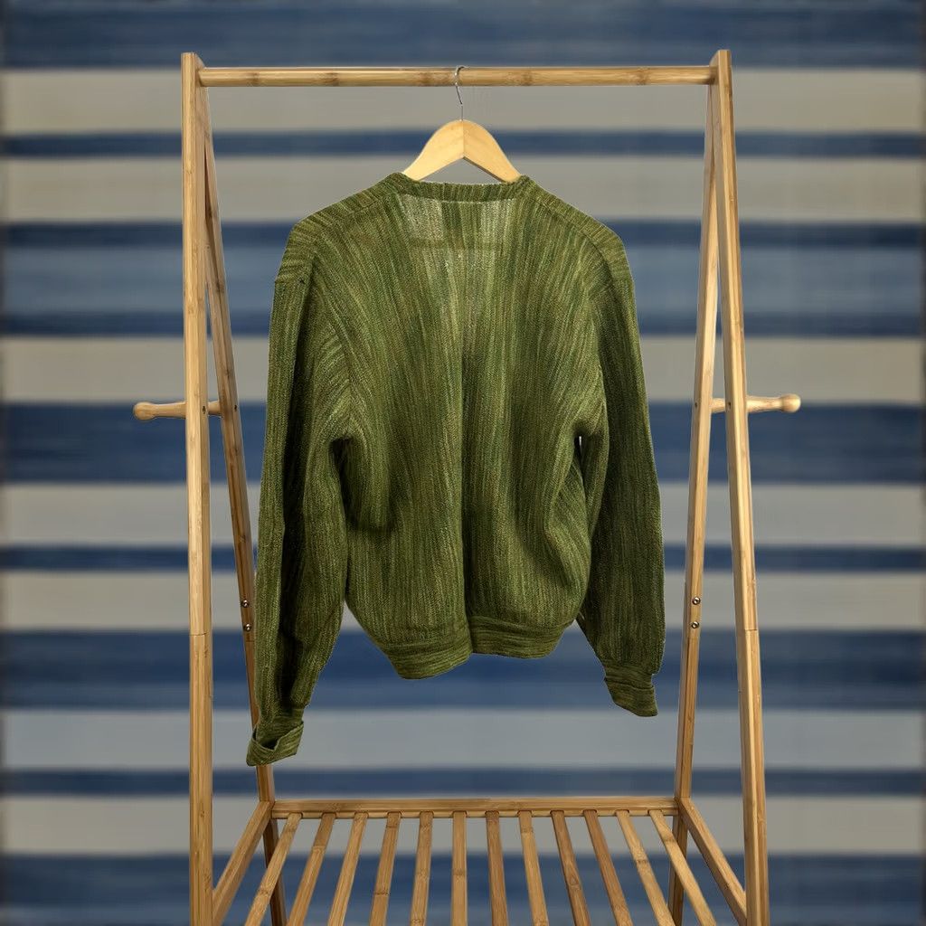 Vintage VTG 60s Springfoot Mohair Wool Blend Grinch Green Cardigan Sweater L Green Mens Shirt? Size US L / EU 52-54 / 3 - 1 Thumbnail