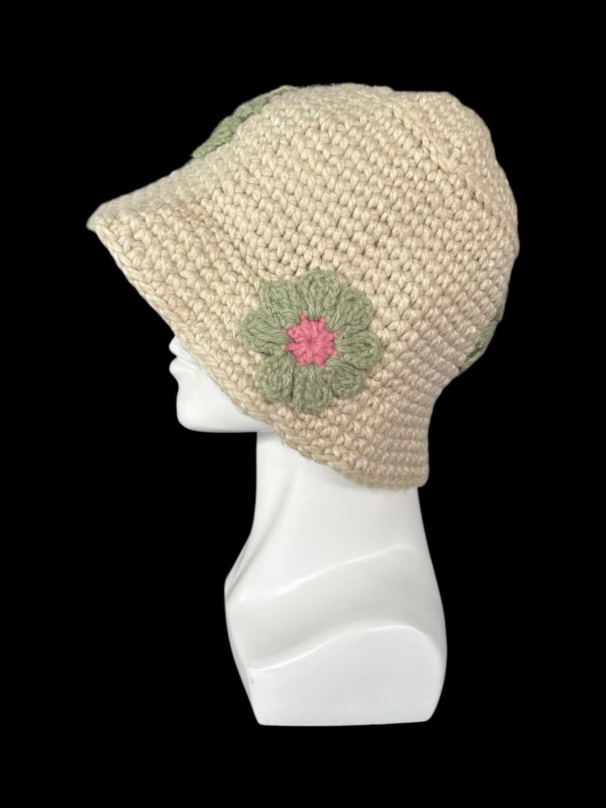 Japanese Brand × Kapital × Vintage Crochet Knitted handmade big Bucket Hats Rare ☠️☠️ Size ONE SIZE - 1 Thumbnail