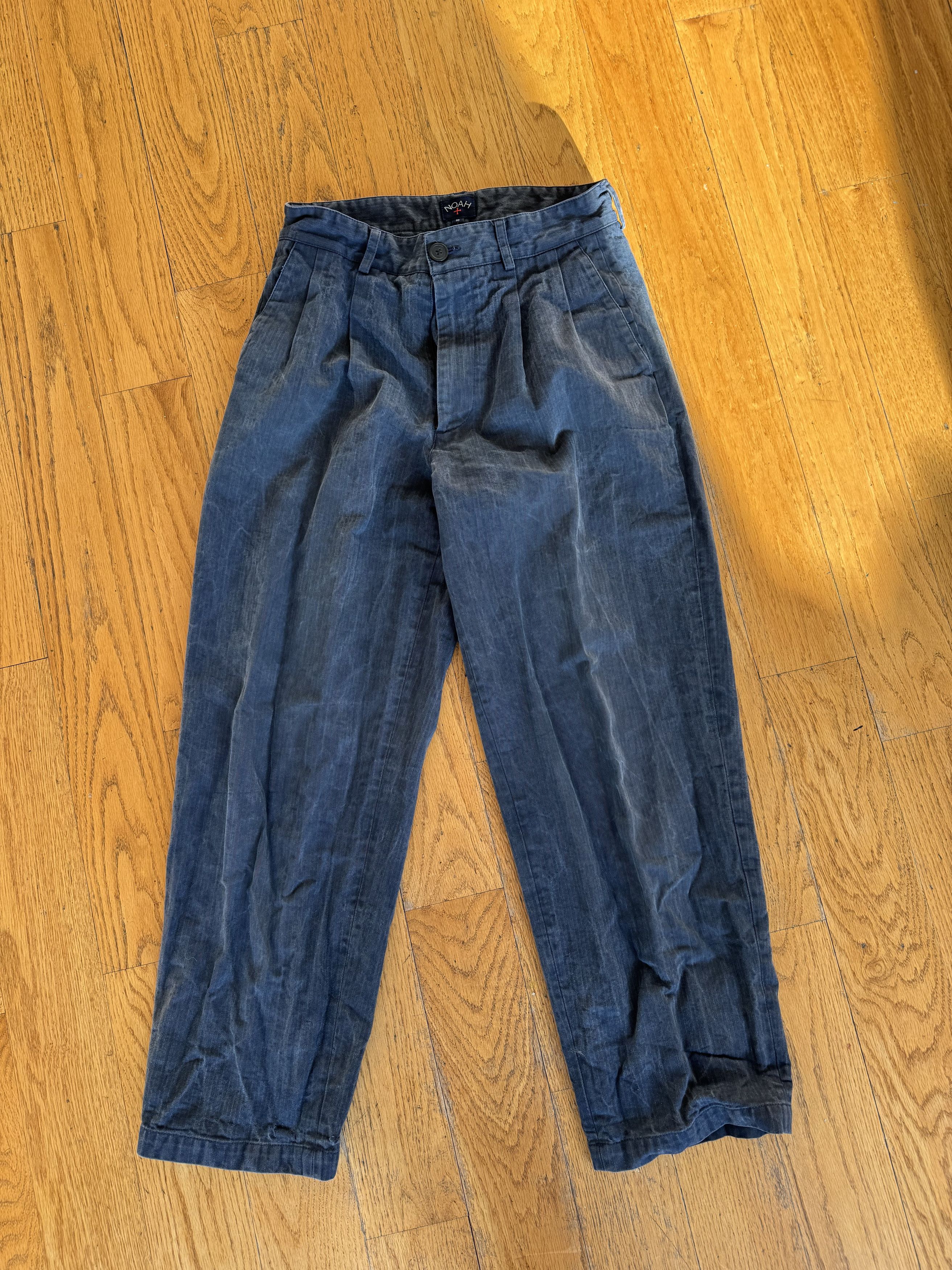 Noah Classic Double-Pleat Herringbone Pant Size US 30 / EU 46 - 1 Thumbnail