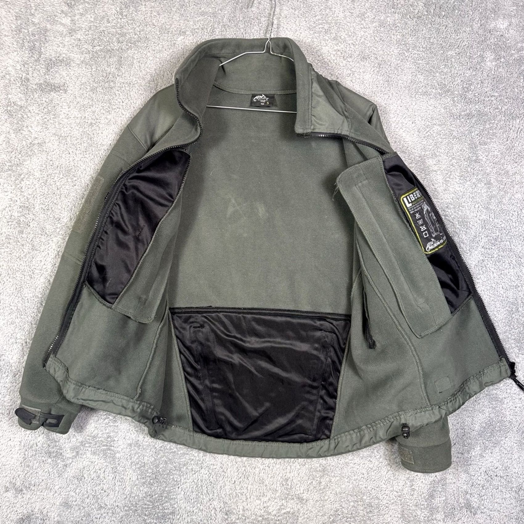 Vintage Helikon-Tex Liberty Heavy Fleece Jacket S Combat Military Green Tech Tactical Size US S / EU 44-46 / 1 - 5 Thumbnail
