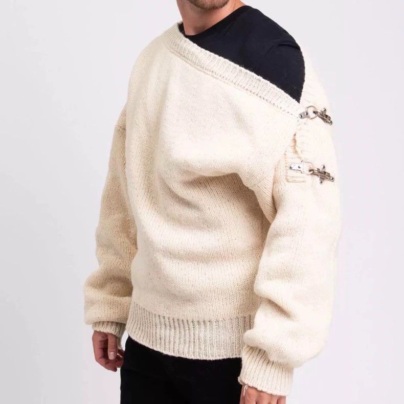 Raf Simons Raf Simons 18ss asymmetrical sweater Size US M / EU 48-50 / 2 - 2 Thumbnail